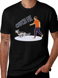 Catch Me Dog T-Shirt - Playful Pet Owner Tee