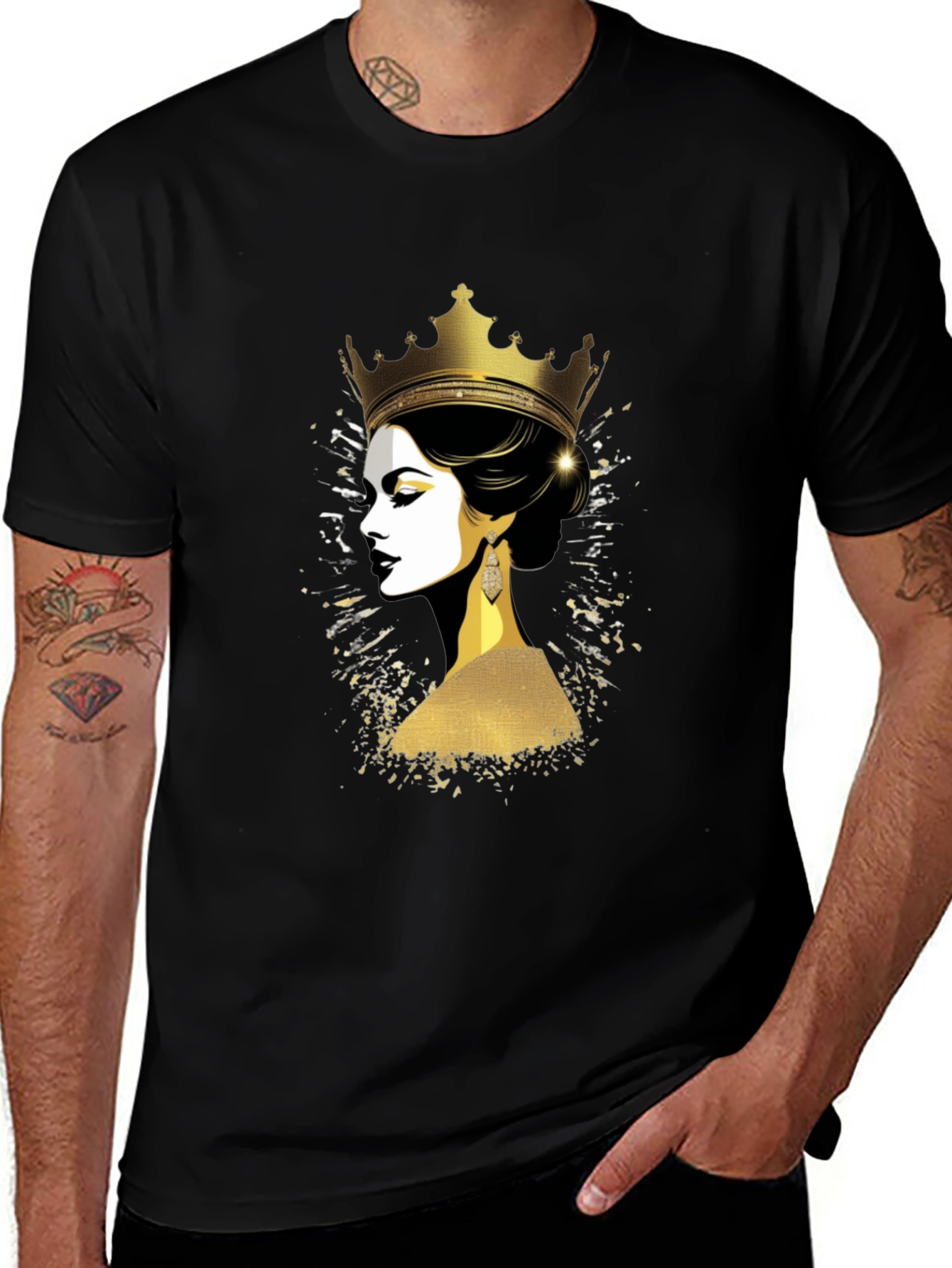 Queen Graphic Black T-Shirt