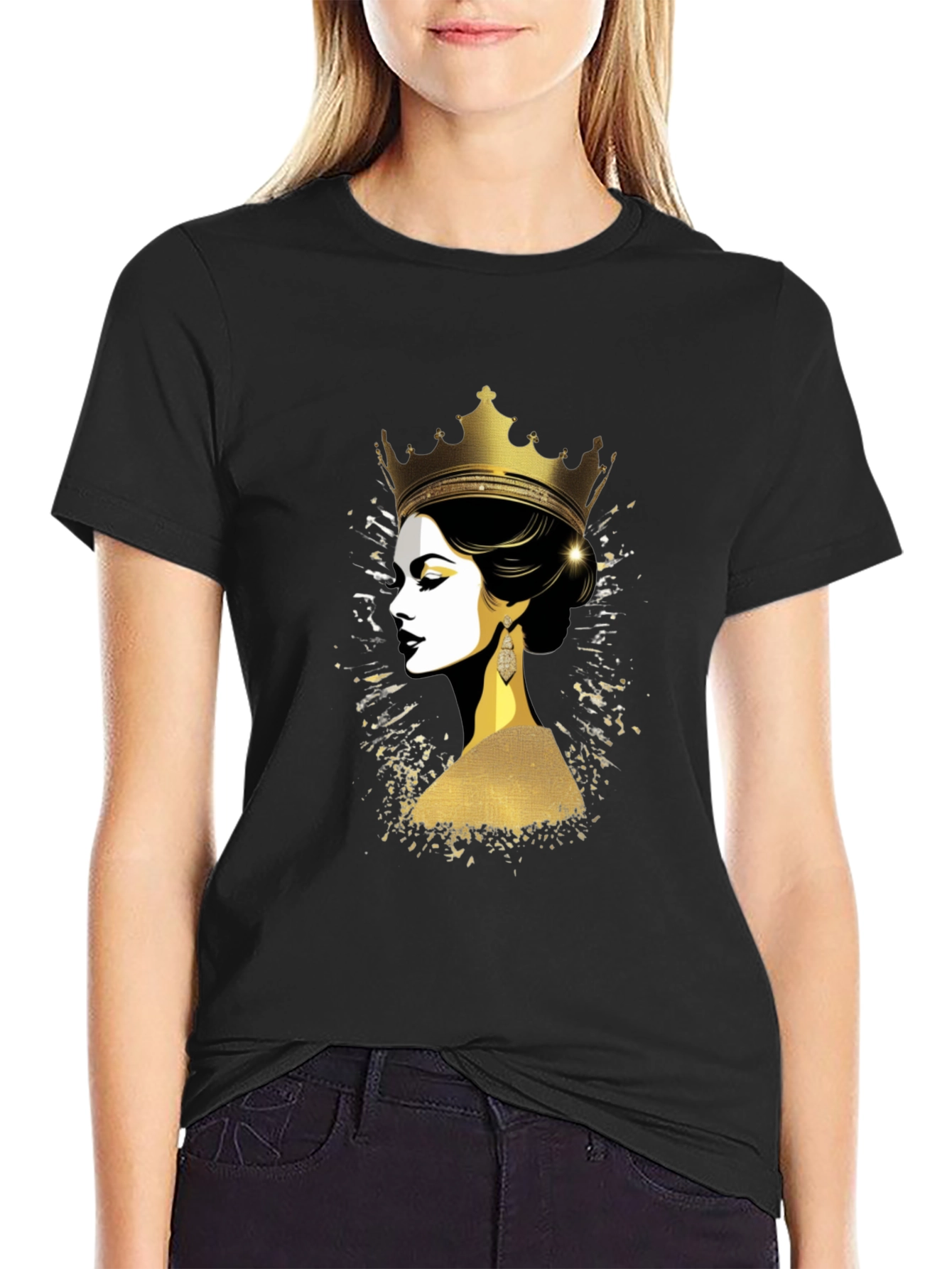 Queen Graphic Black T-Shirt