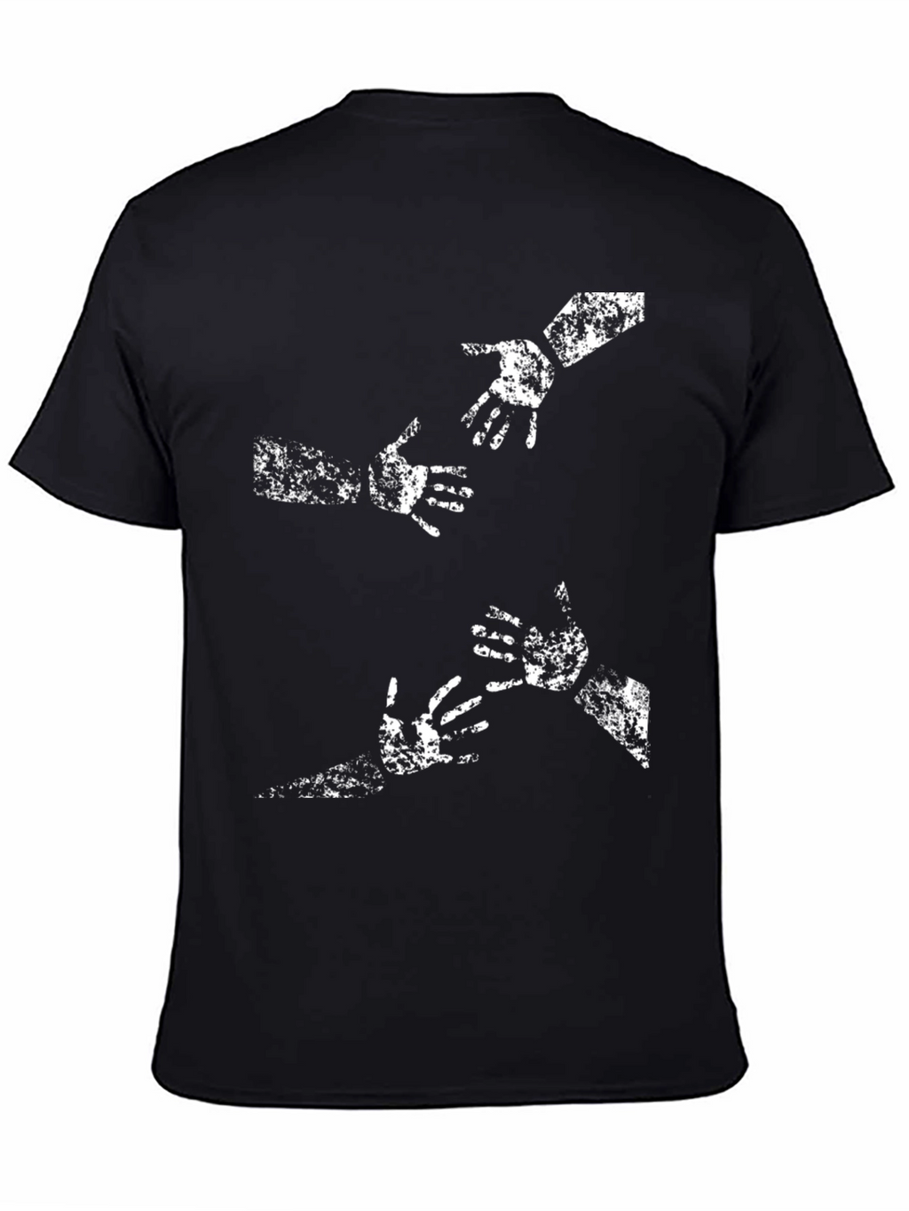 Reach Out Graphic Tee - Soft Cotton Black T-Shirt