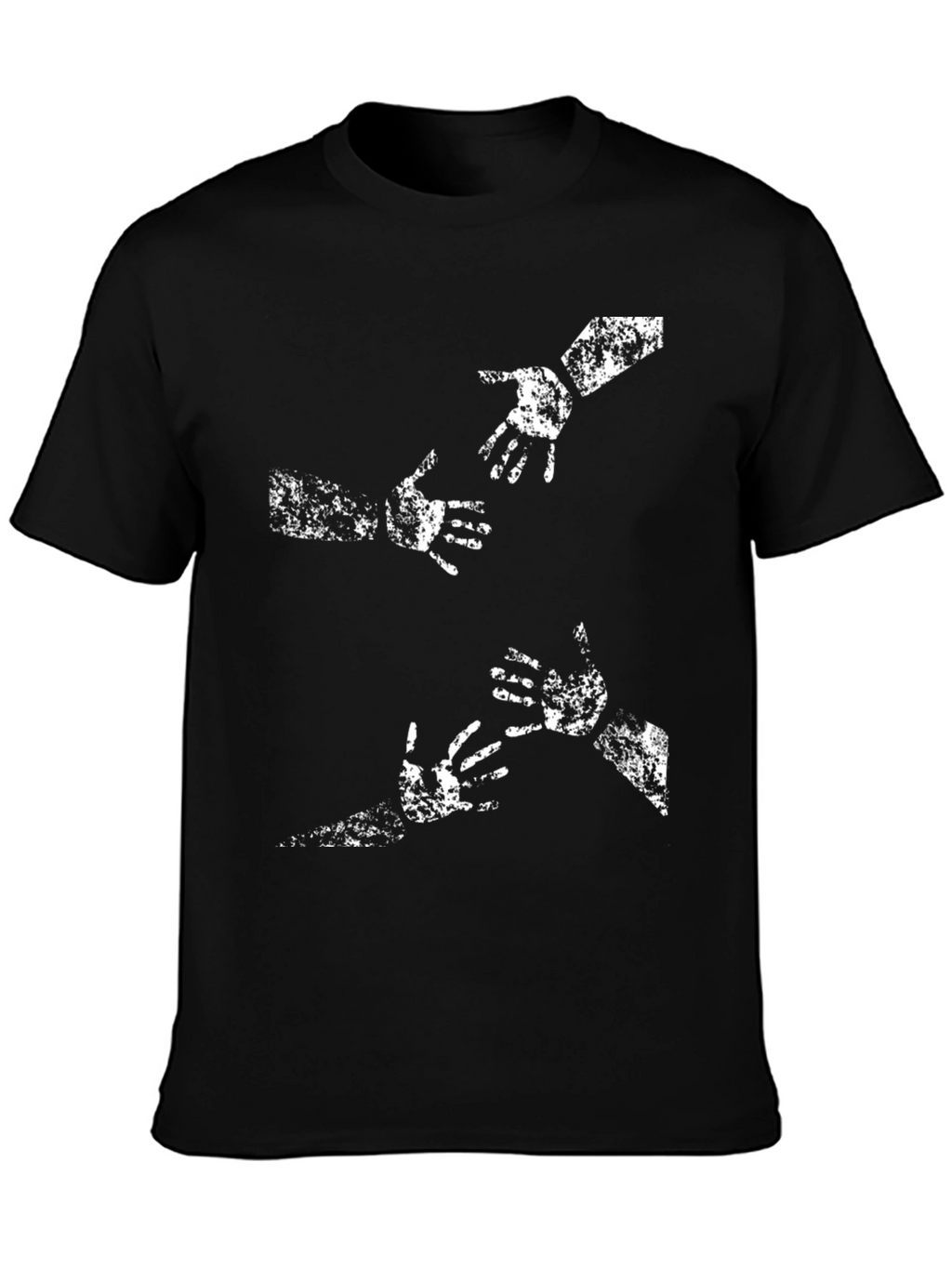 Reach Out Graphic Tee - Soft Cotton Black T-Shirt