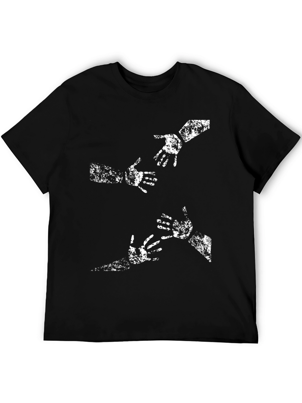 Reach Out Graphic Tee - Soft Cotton Black T-Shirt