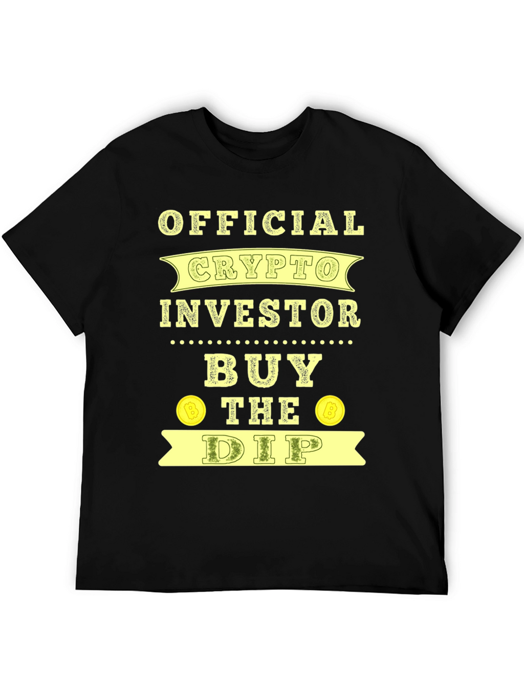Official Crypto Investor Buy the Dip Black T-Shirt