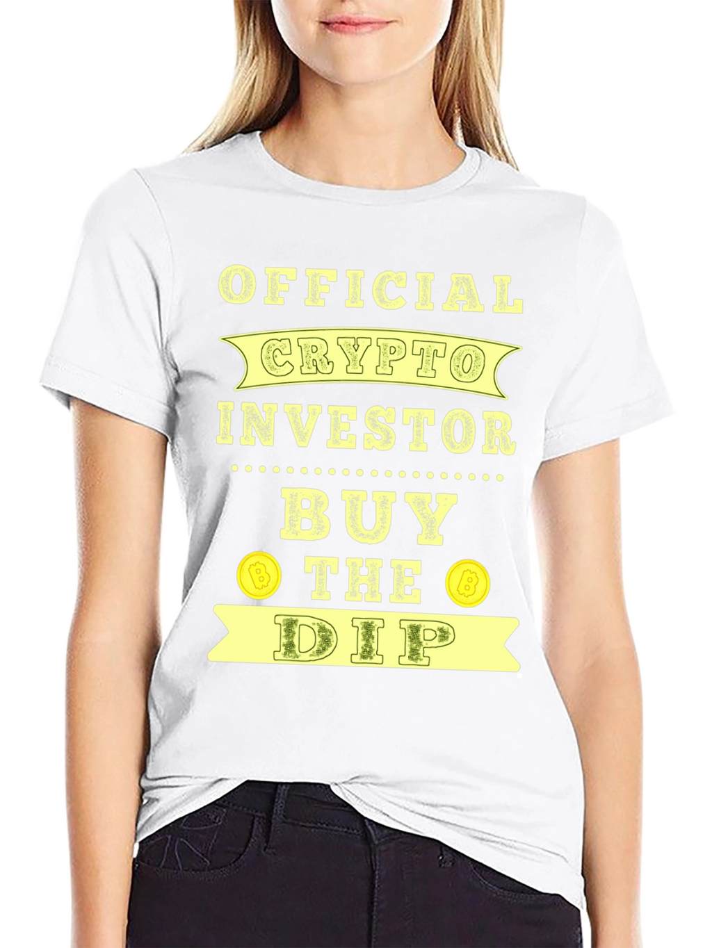 Official Crypto Investor Buy the Dip Black T-Shirt