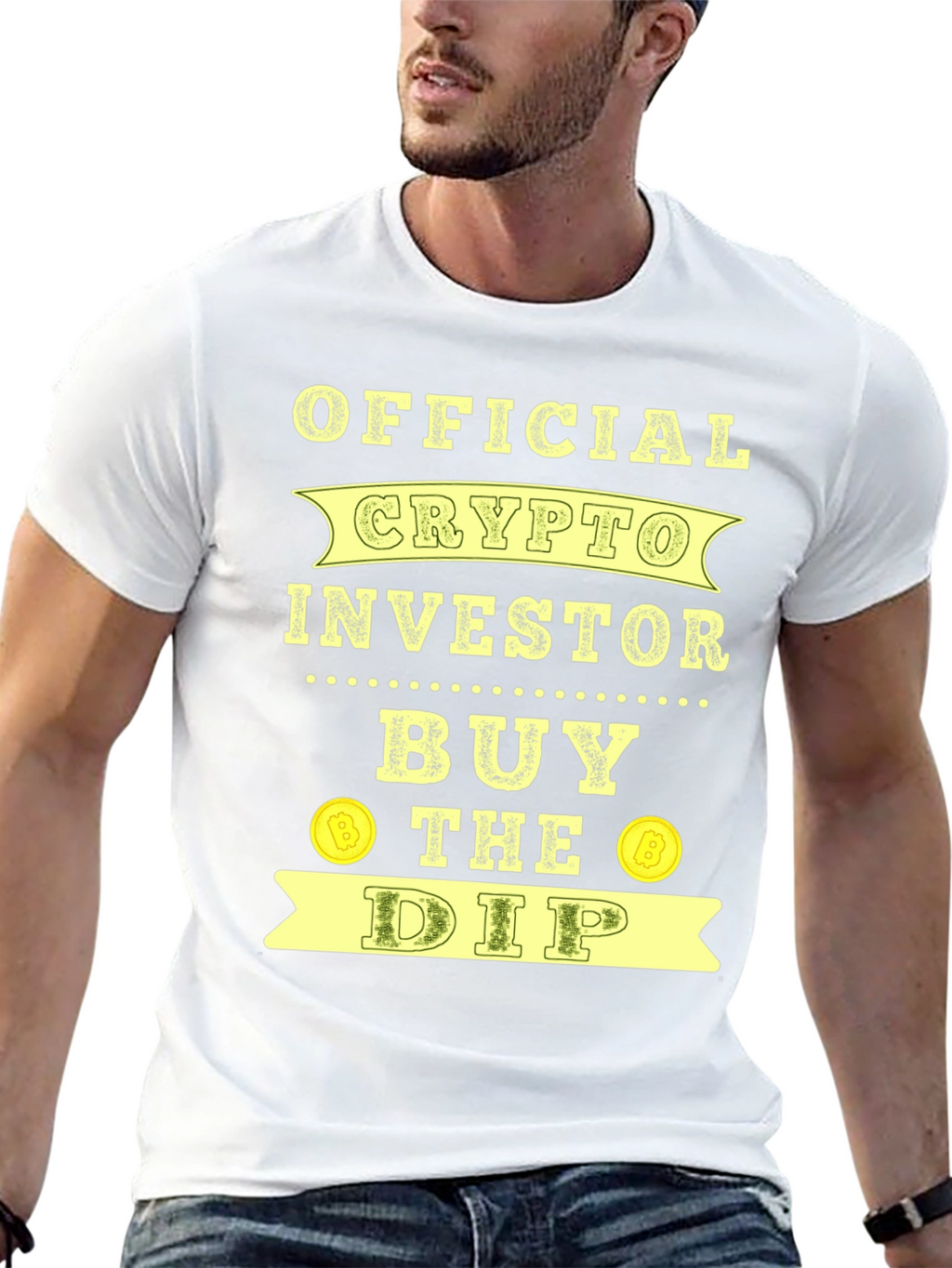 Official Crypto Investor Buy the Dip Black T-Shirt