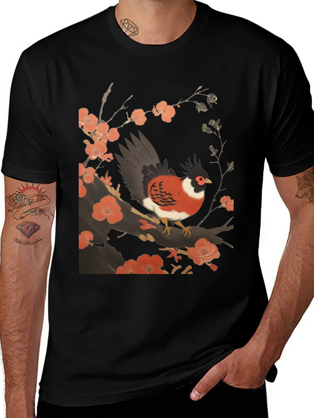 Bird and Blossoms Graphic Tee