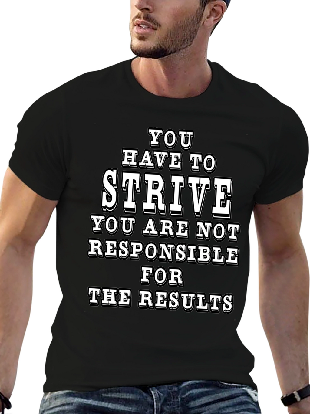 Strive Graphic Tee - Motivational T-Shirt