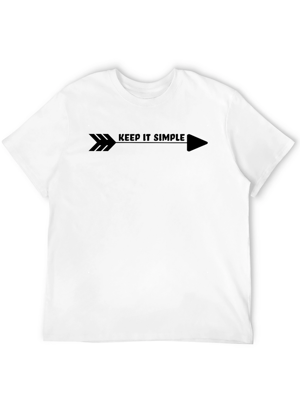 Keep It Simple Arrow Graphic Tee - Black