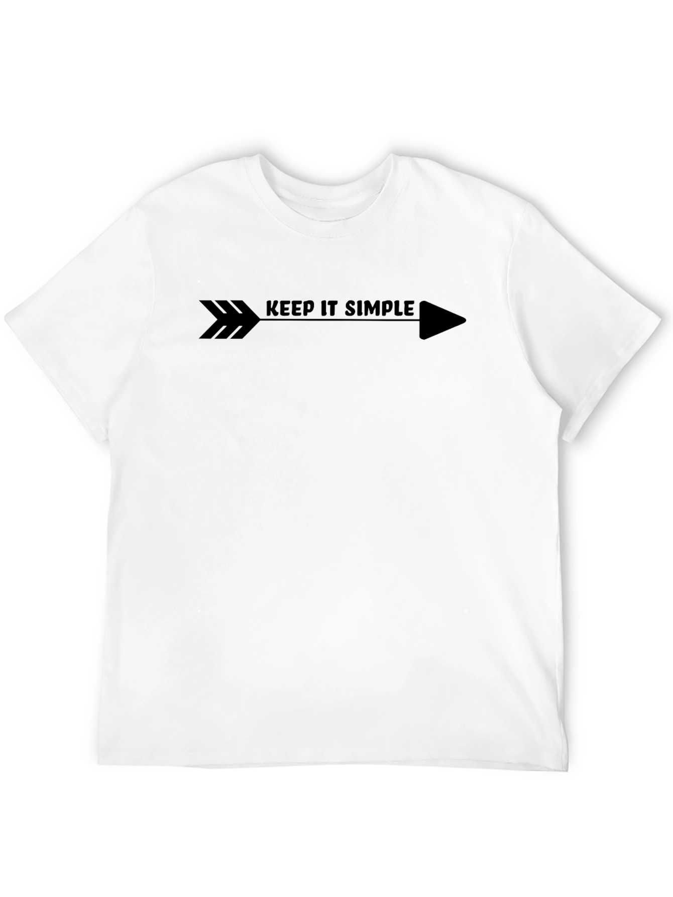 Keep It Simple Arrow Graphic Tee - Black