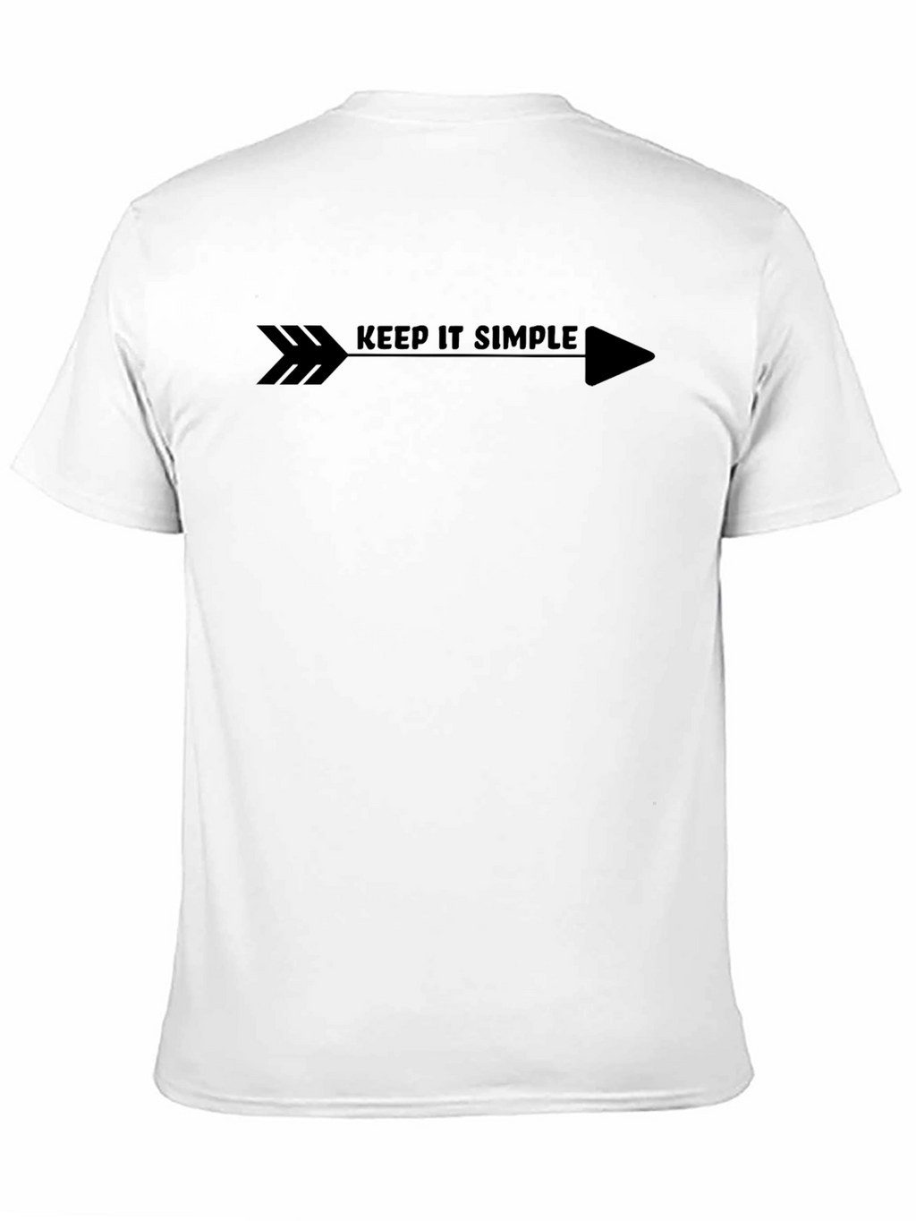 Keep It Simple Arrow Graphic Tee - Black