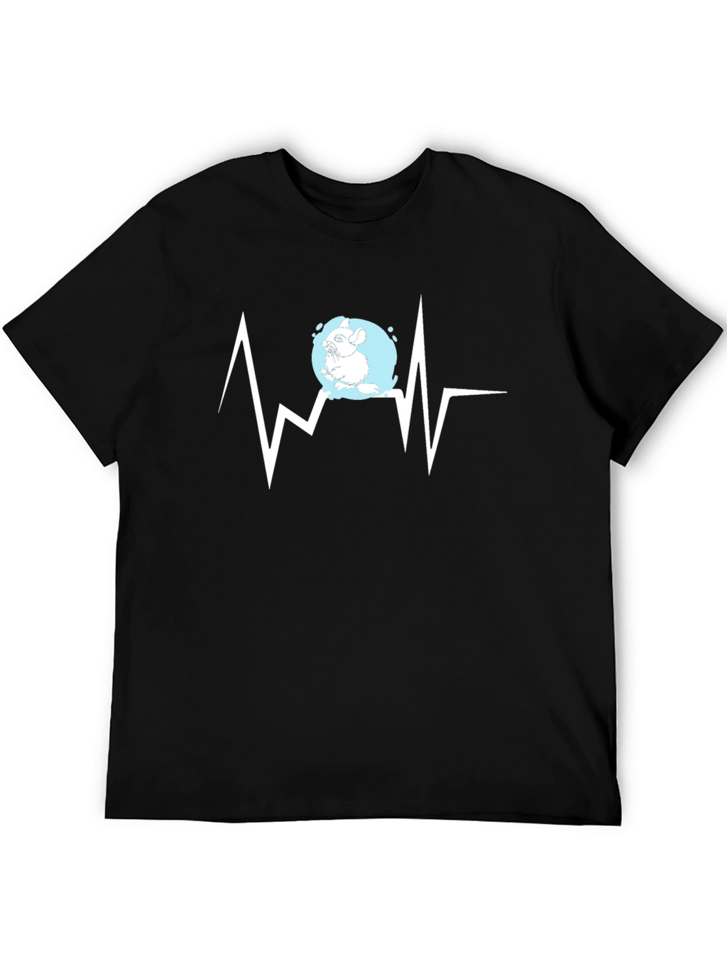 Chinchilla Heartbeat Graphic Tee - Stylish Animal Lover Shirt