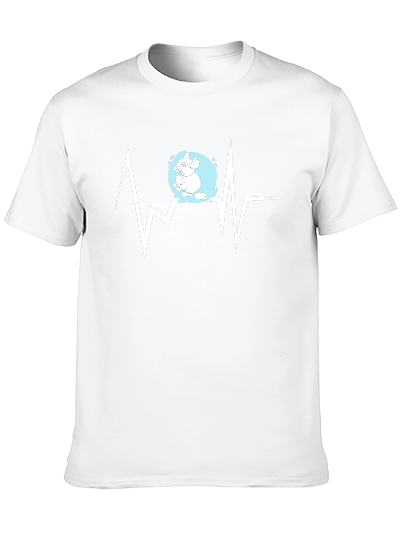 Chinchilla Heartbeat Graphic Tee - Stylish Animal Lover Shirt