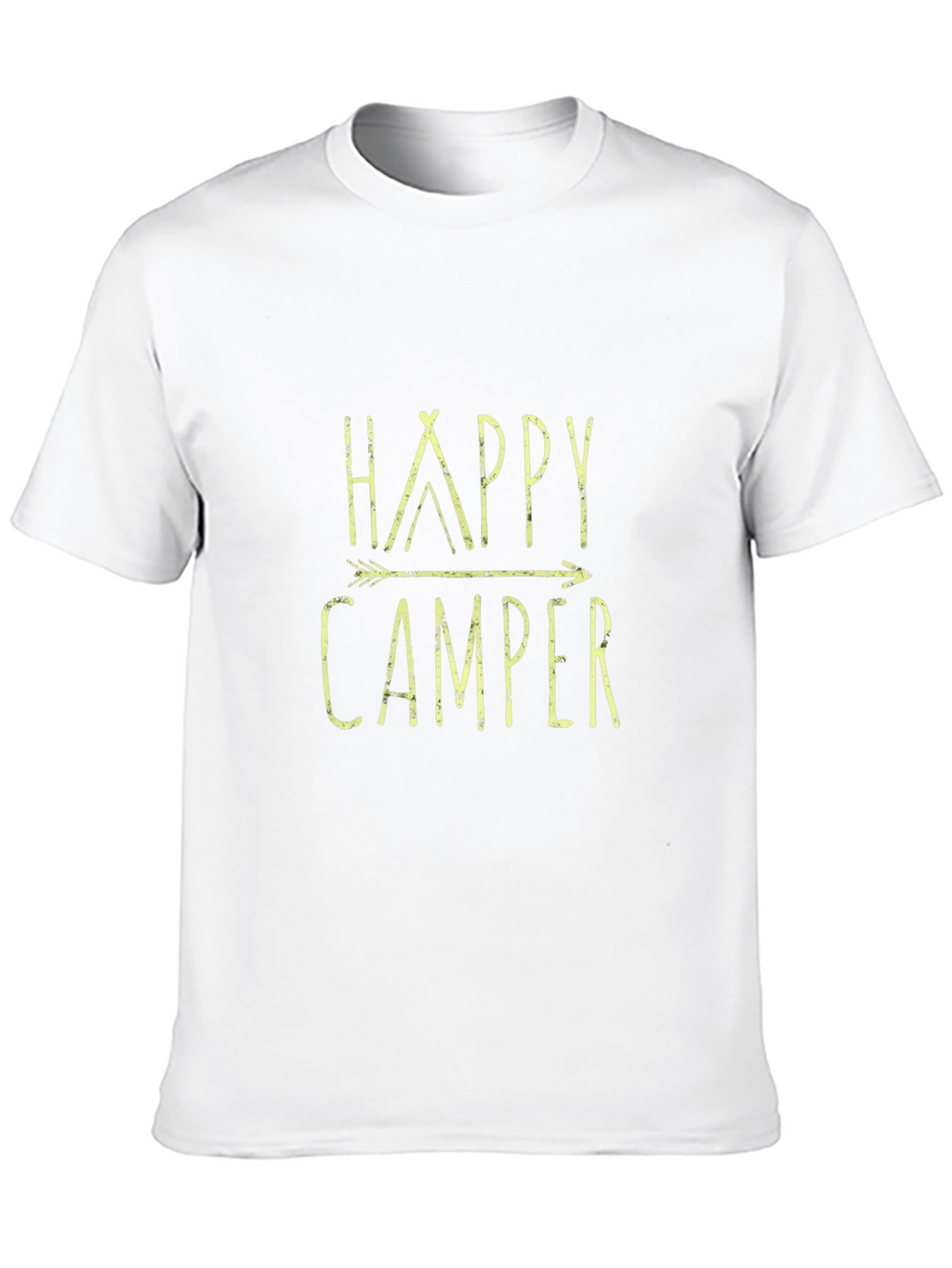 Happy Camper Graphic Tee - Black Casual T-Shirt