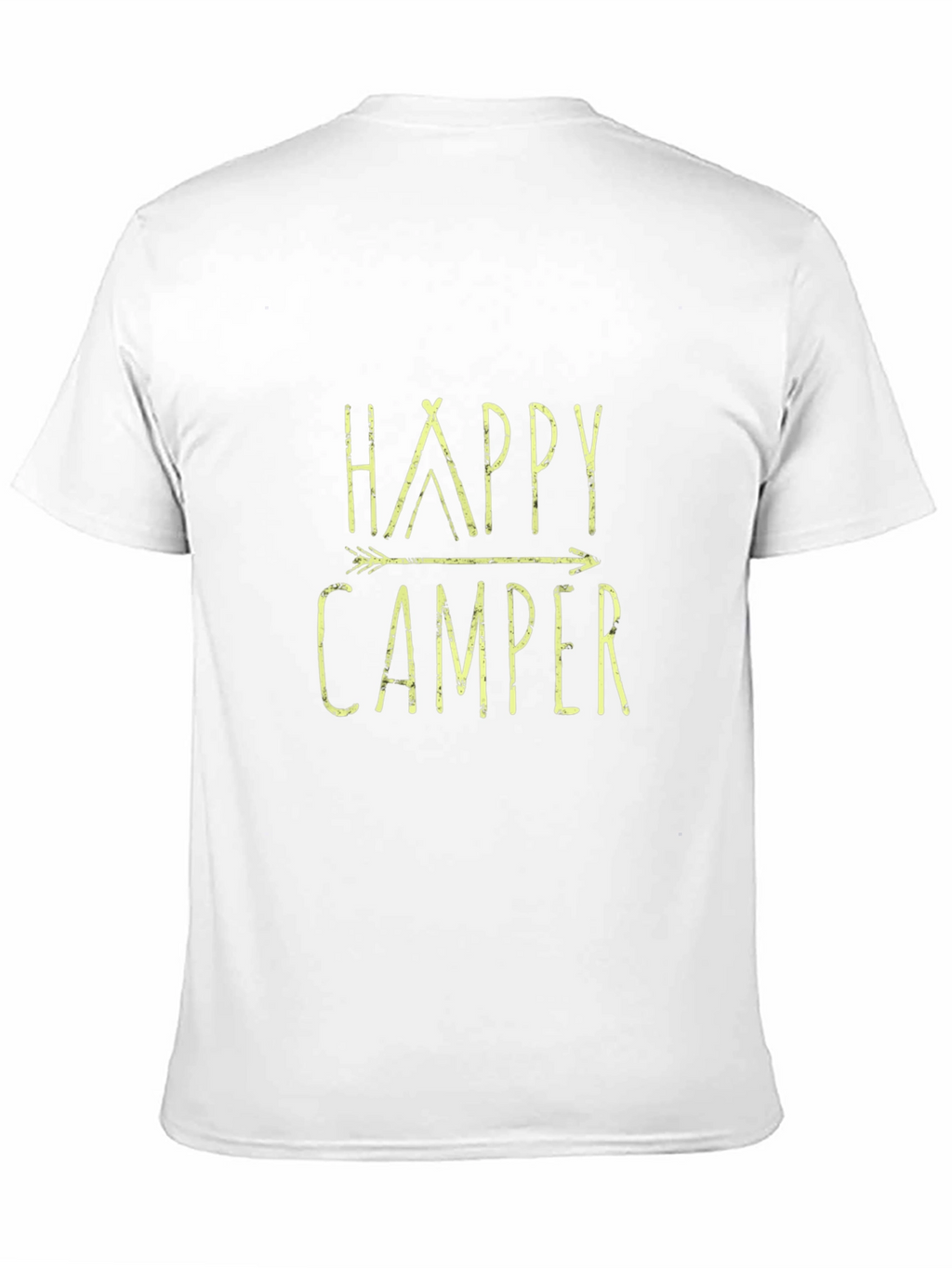 Happy Camper Graphic Tee - Black Casual T-Shirt