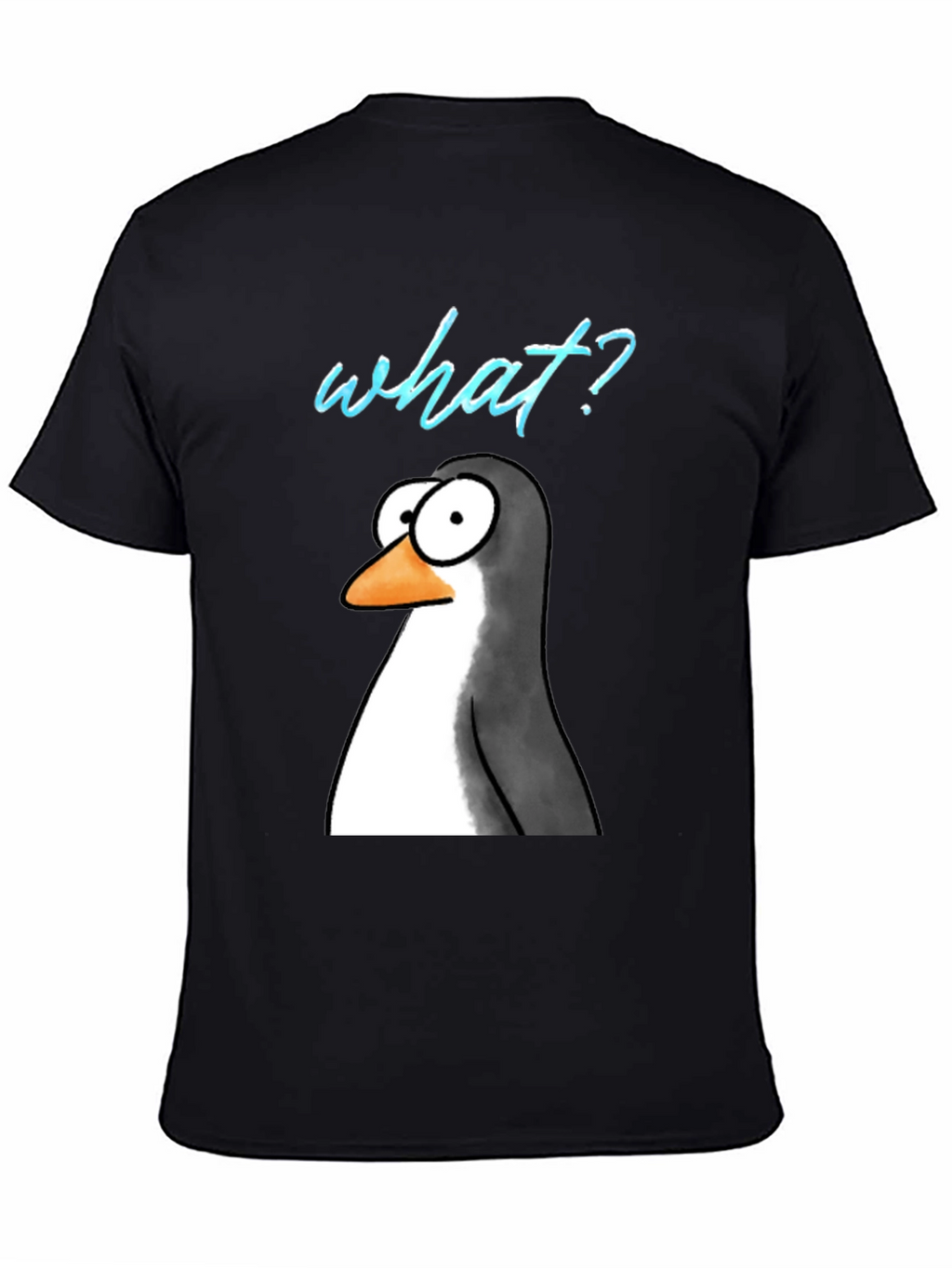 Funny Penguin What? Graphic T-Shirt