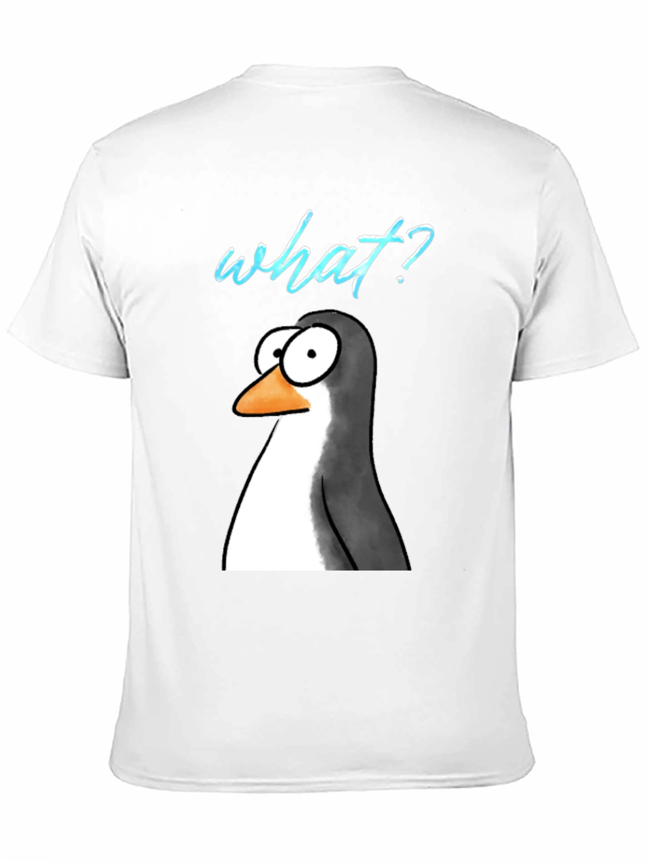Funny Penguin What? Graphic T-Shirt