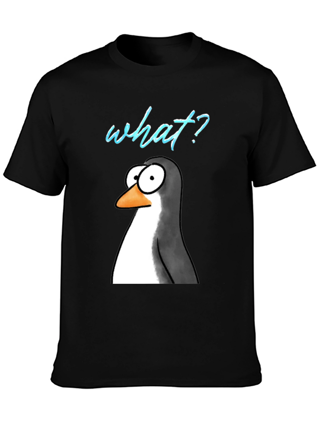 Funny Penguin What? Graphic T-Shirt