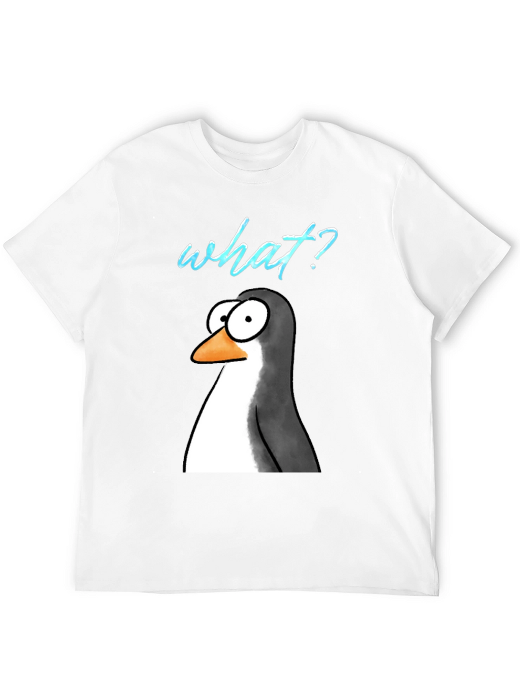 Funny Penguin What? Graphic T-Shirt