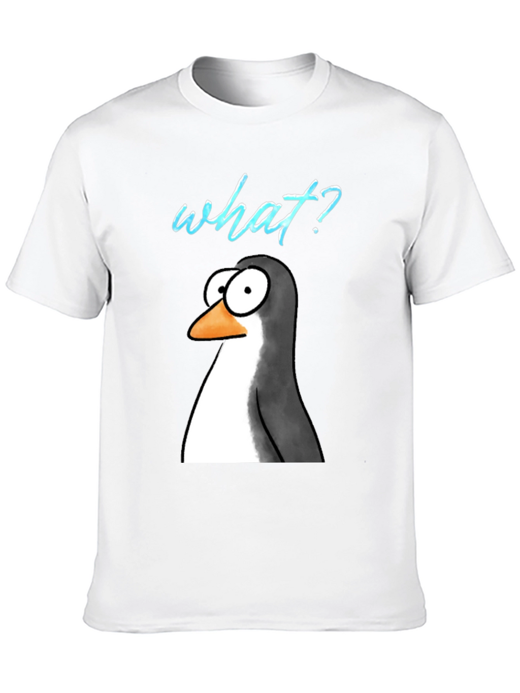 Funny Penguin What? Graphic T-Shirt