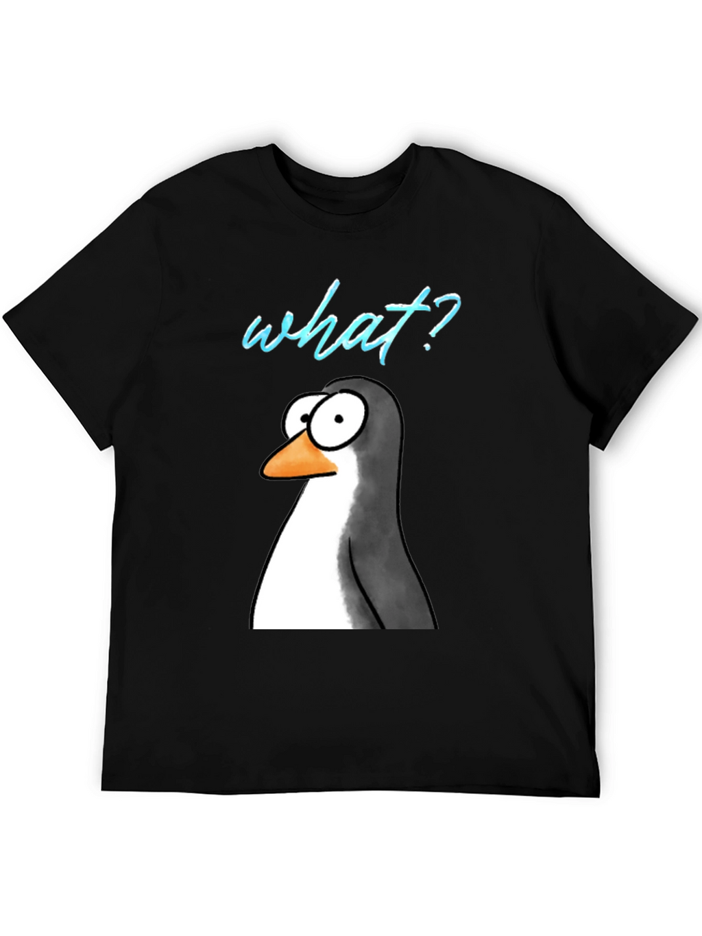 Funny Penguin What? Graphic T-Shirt
