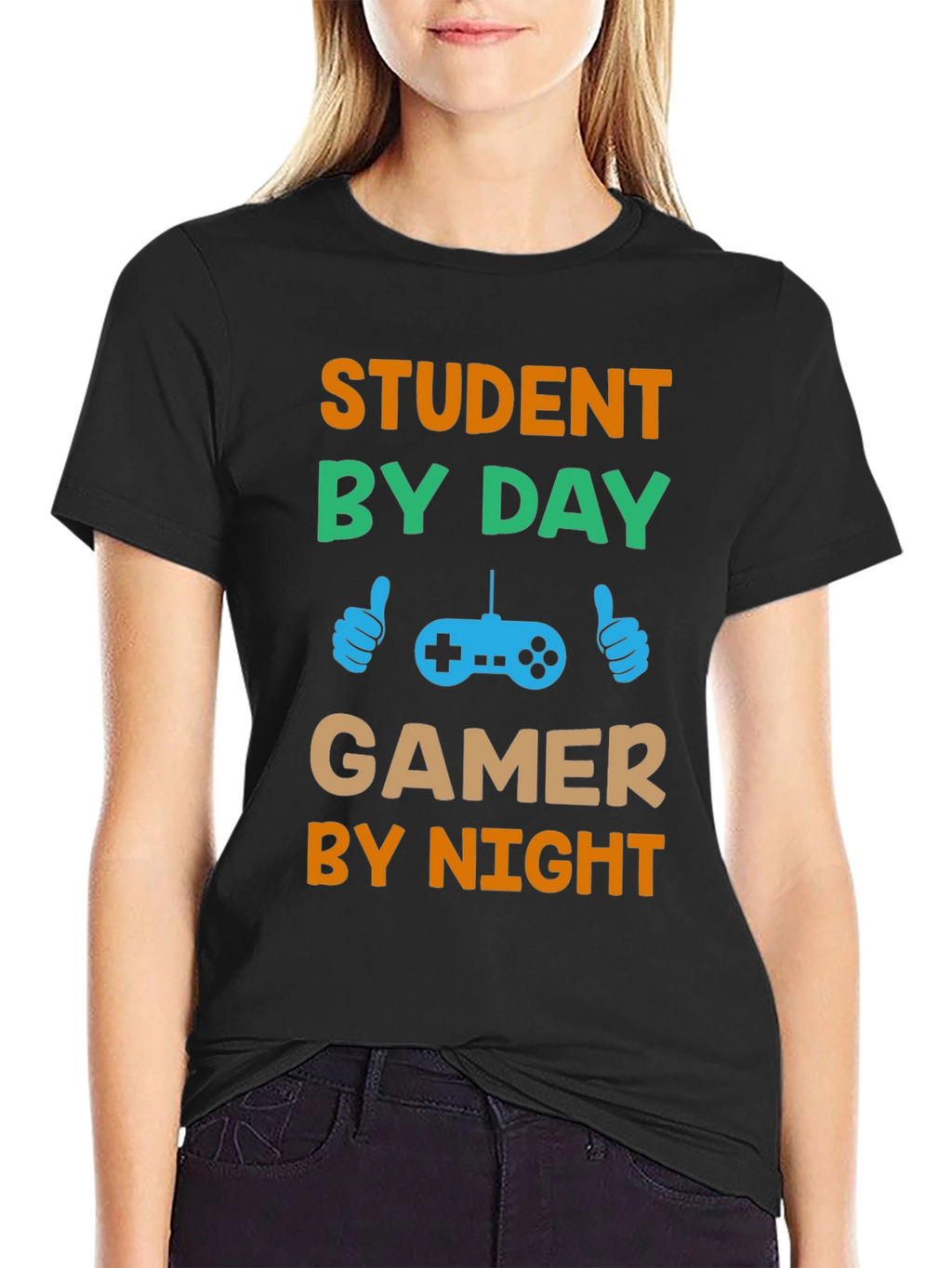 Student by Day Gamer by Night T-Shirt