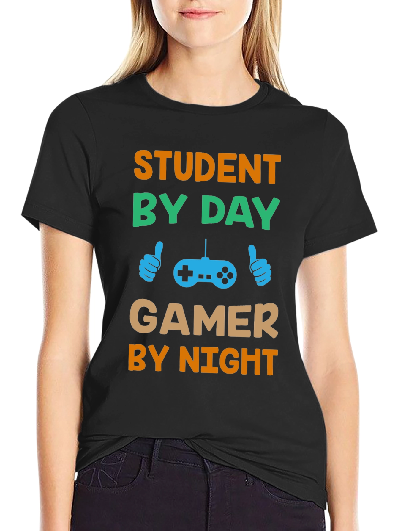 Student by Day Gamer by Night T-Shirt
