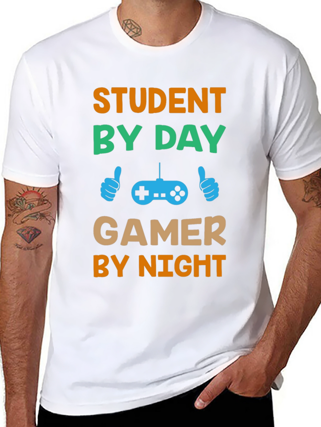 Student by Day Gamer by Night T-Shirt