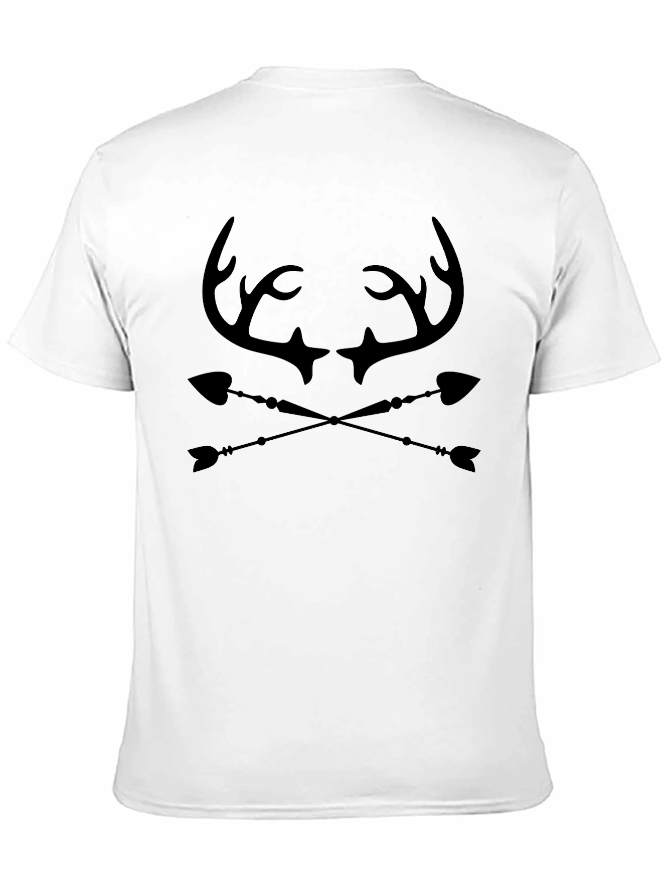 Antler & Arrow Graphic Tee - Black Cotton