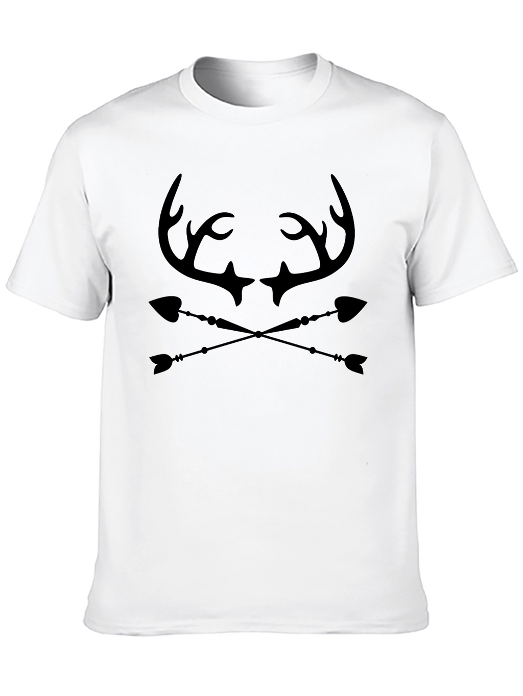 Antler & Arrow Graphic Tee - Black Cotton