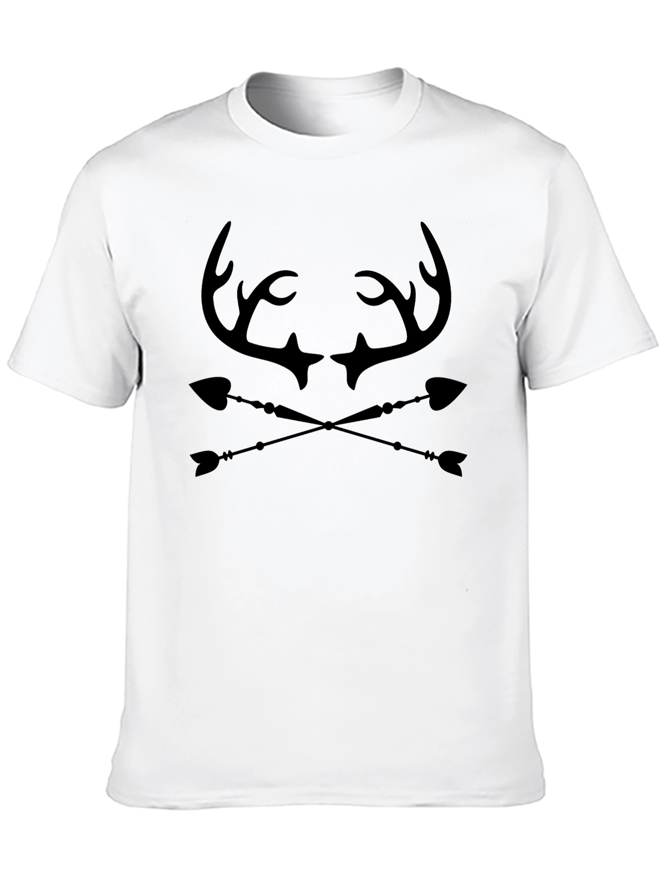 Antler & Arrow Graphic Tee - Black Cotton