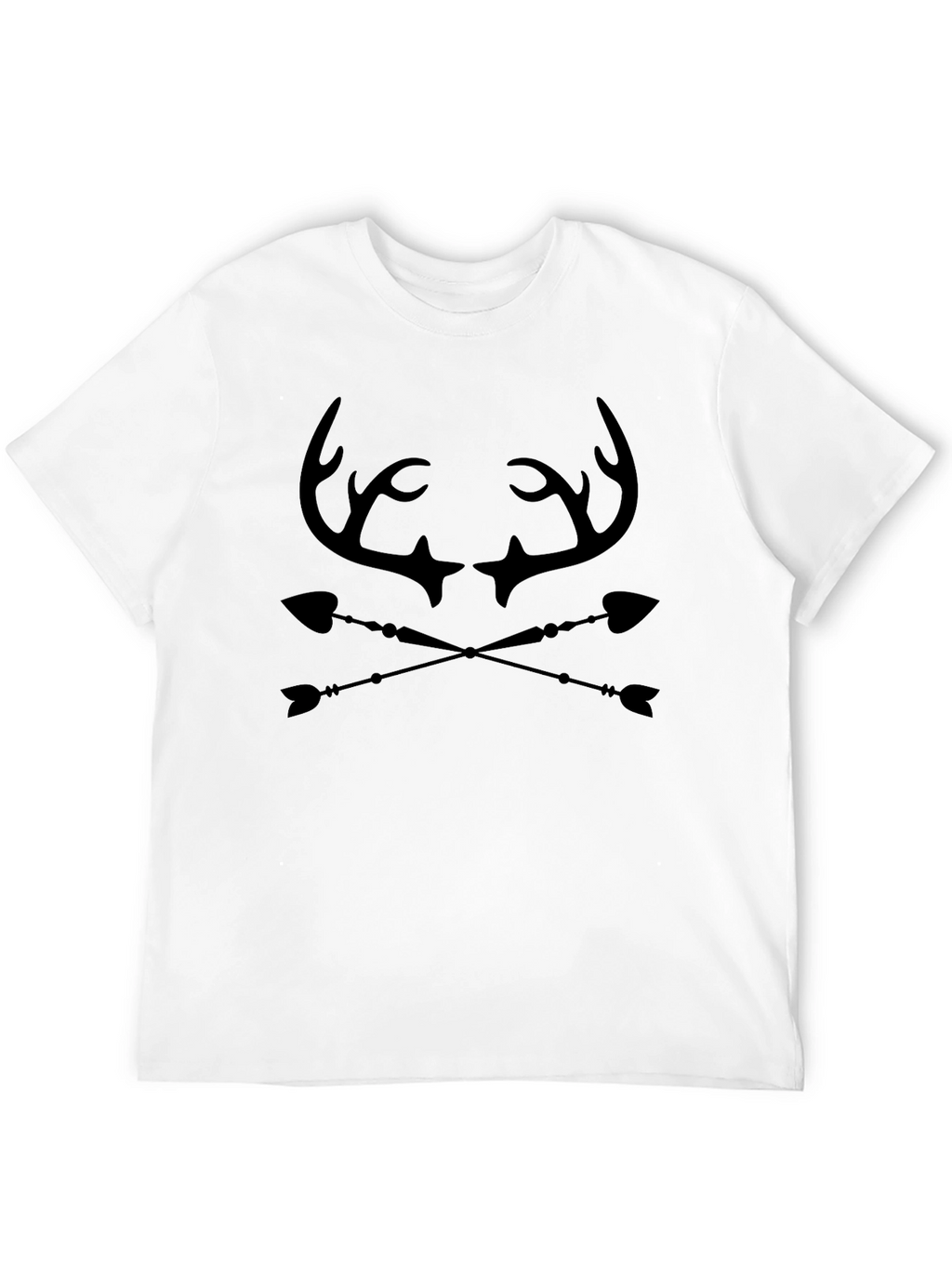 Antler & Arrow Graphic Tee - Black Cotton