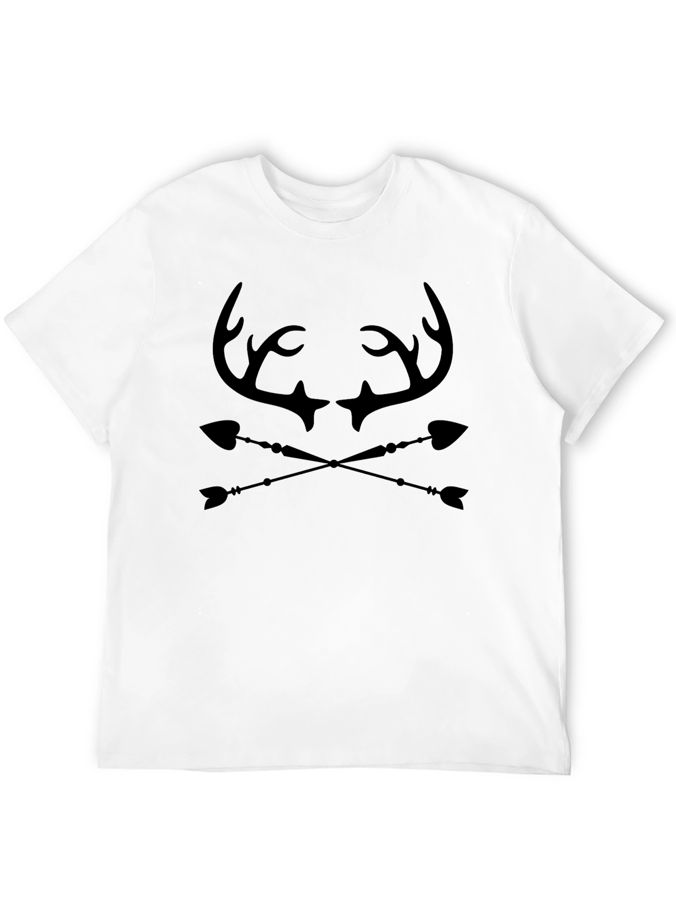 Antler & Arrow Graphic Tee - Black Cotton