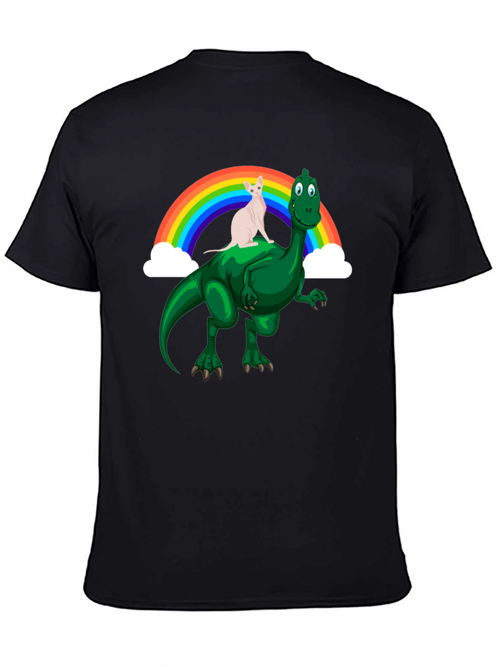 Dino Cat Rainbow T-Shirt