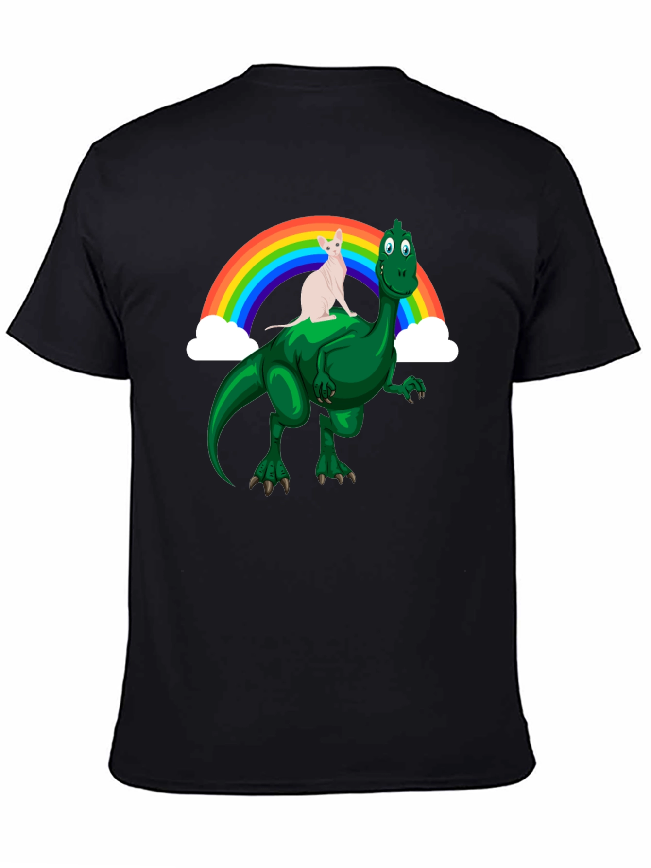 Dino Cat Rainbow T-Shirt