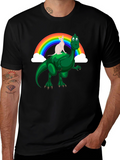 Dino Cat Rainbow T-Shirt