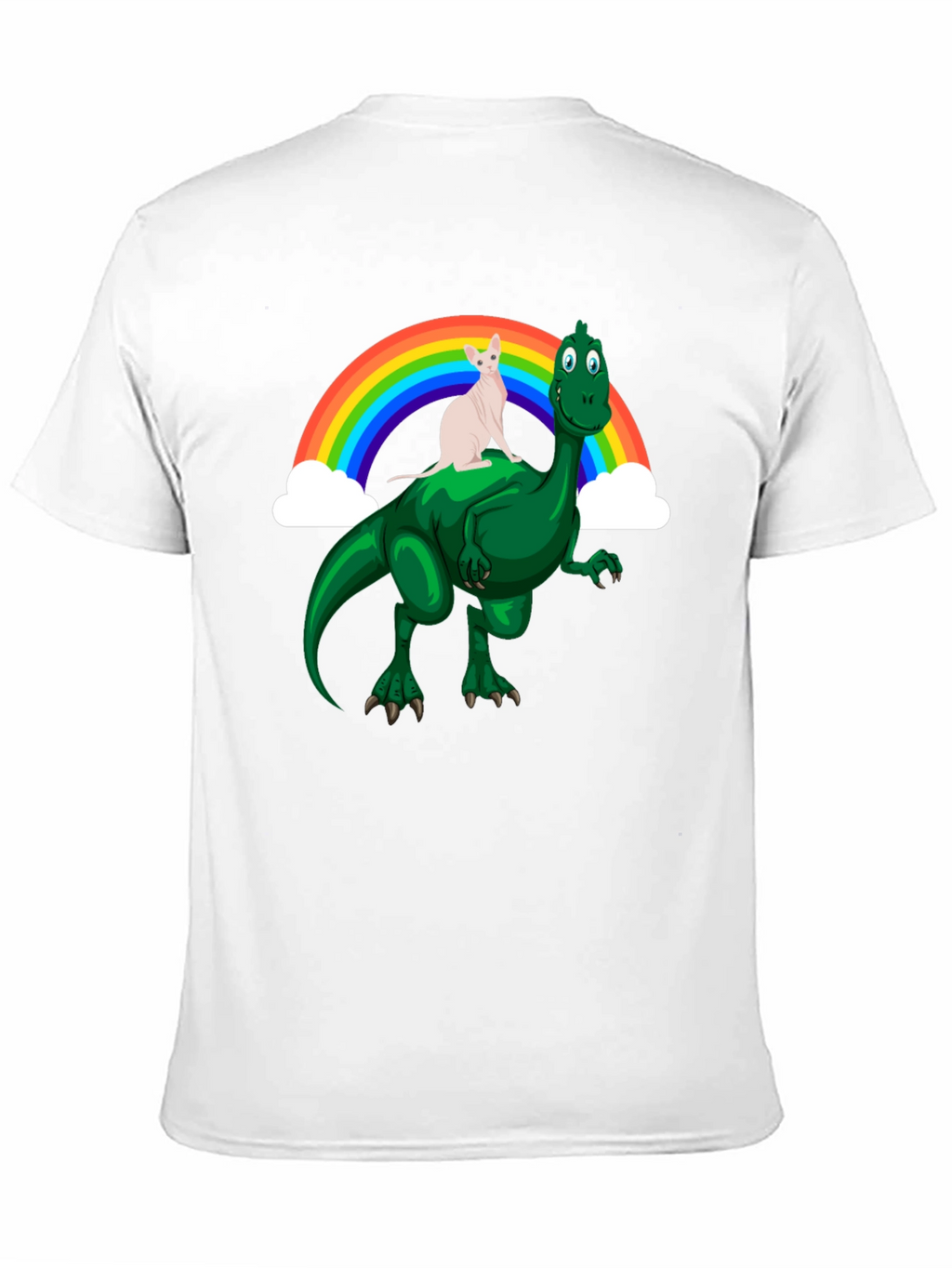 Dino Cat Rainbow T-Shirt