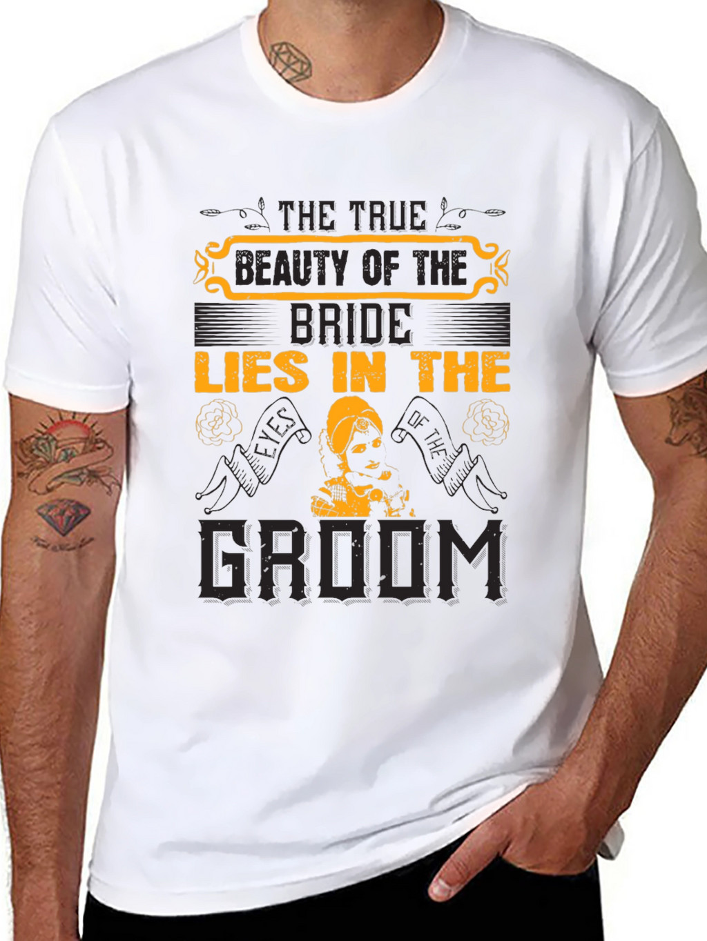 Bride and Groom Graphic T-Shirt