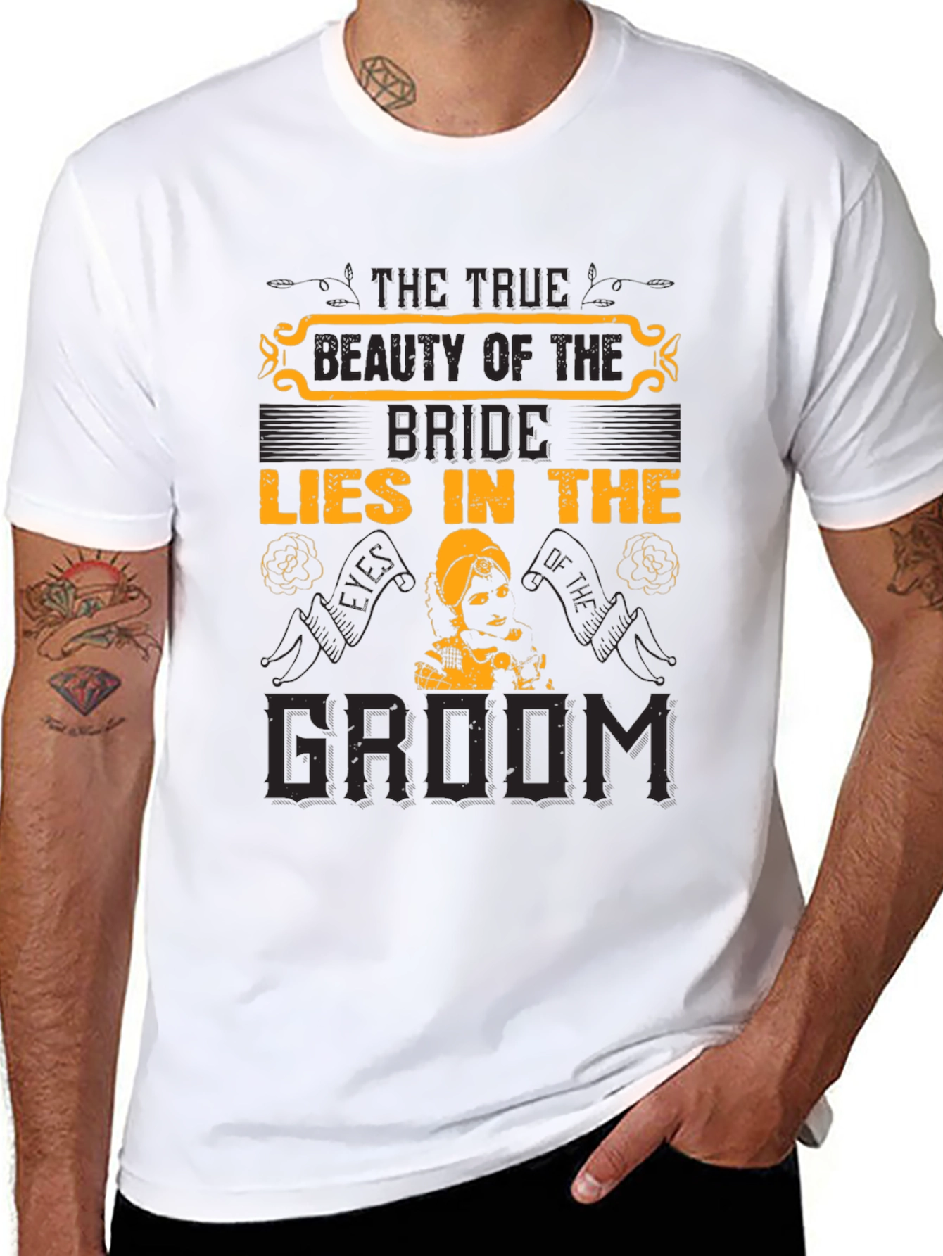 Bride and Groom Graphic T-Shirt