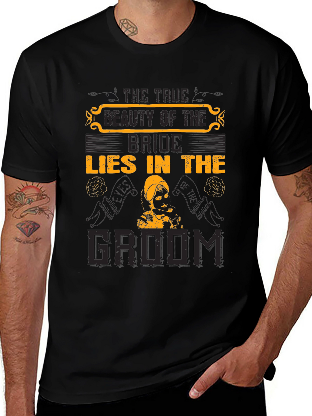 Bride and Groom Graphic T-Shirt