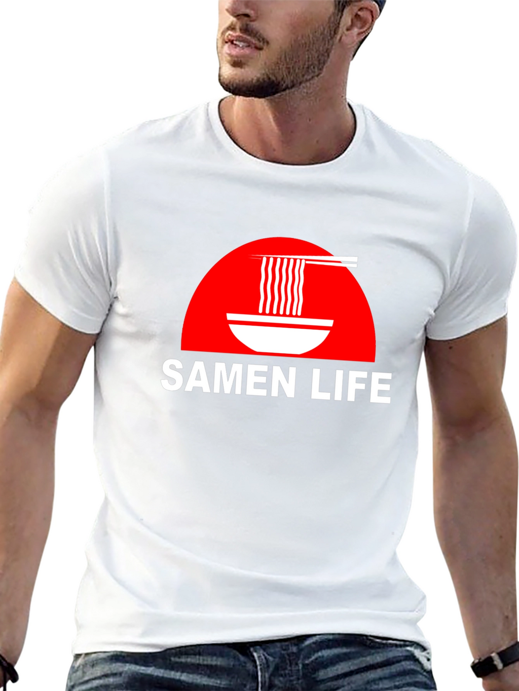 Samen Life Ramen Bowl Graphic T-Shirt