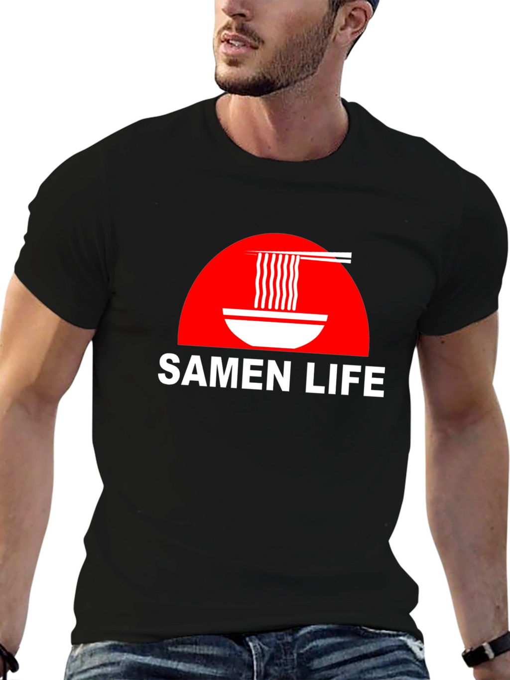 Samen Life Ramen Bowl Graphic T-Shirt