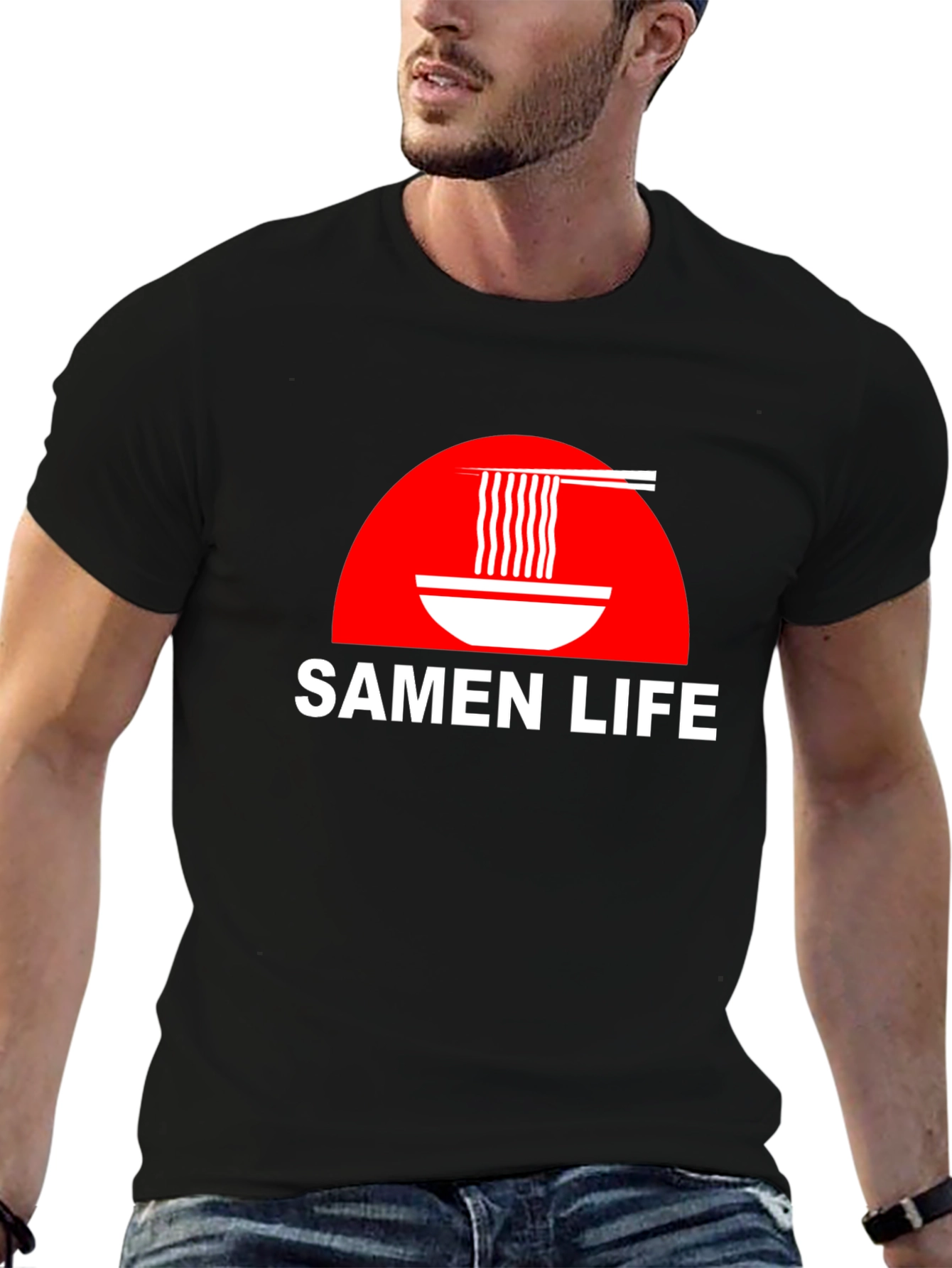 Samen Life Ramen Bowl Graphic T-Shirt