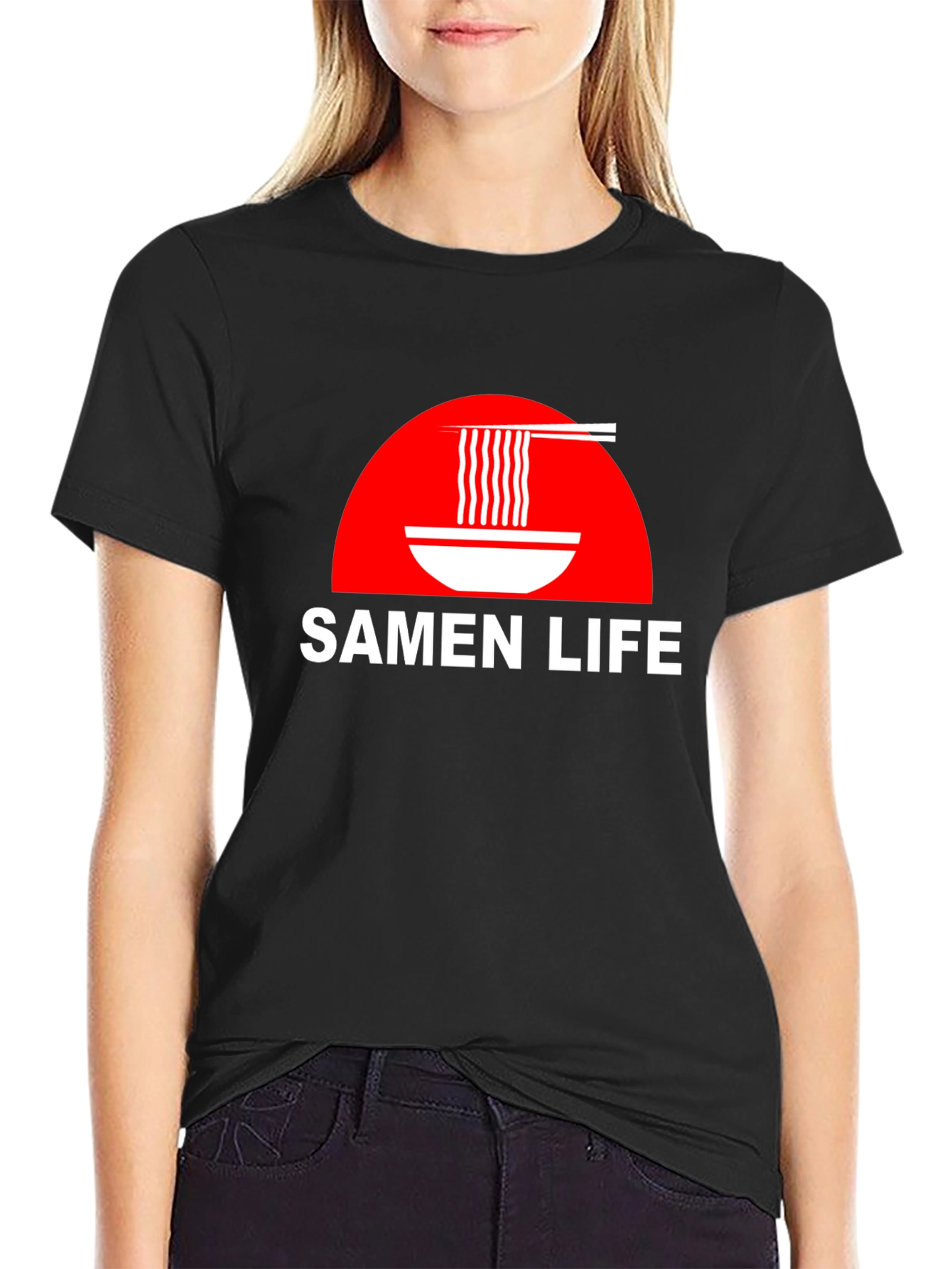 Samen Life Ramen Bowl Graphic T-Shirt