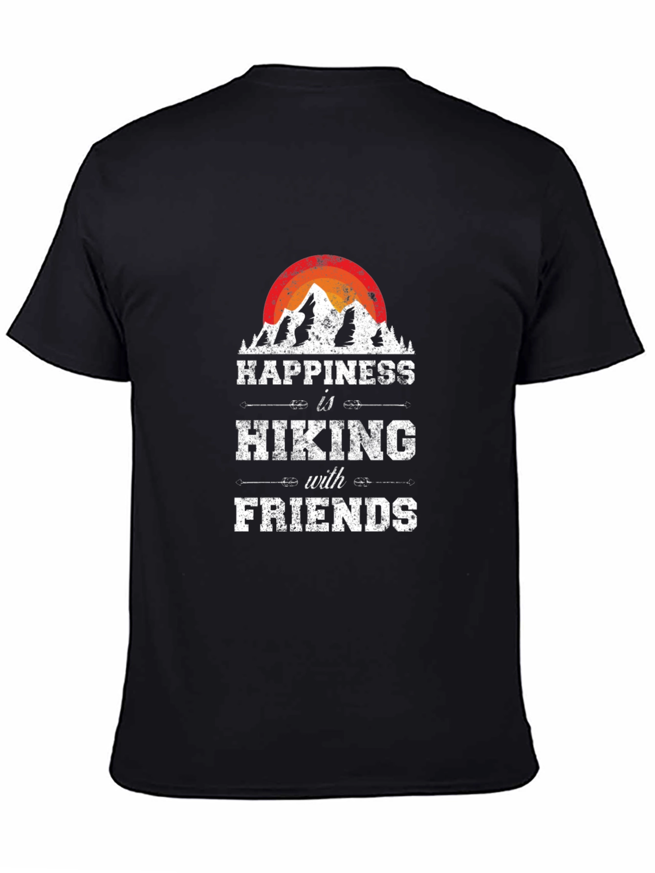 Happiness is Hiking with Friends Graphic Tee