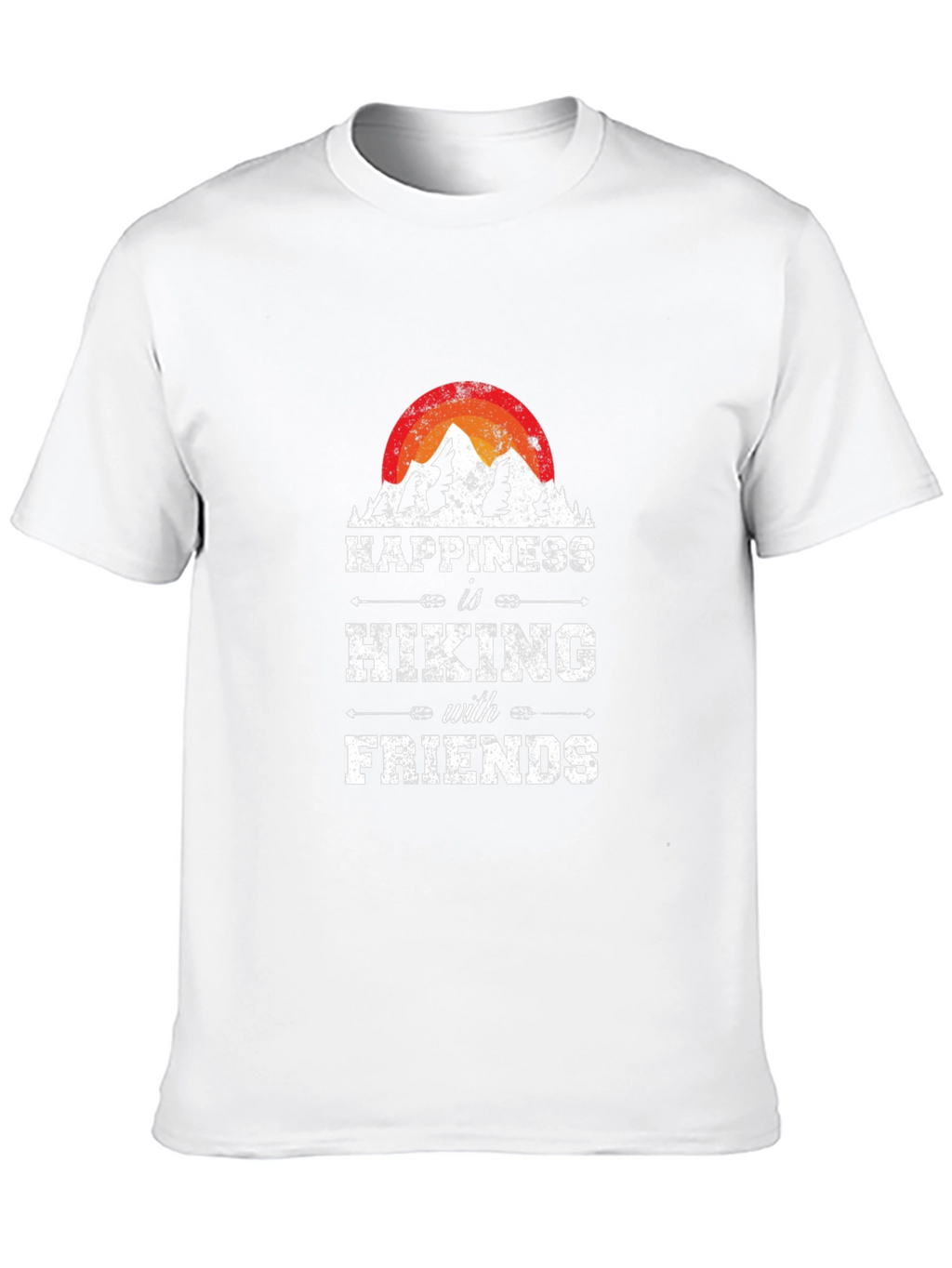 Happiness is Hiking with Friends Graphic Tee
