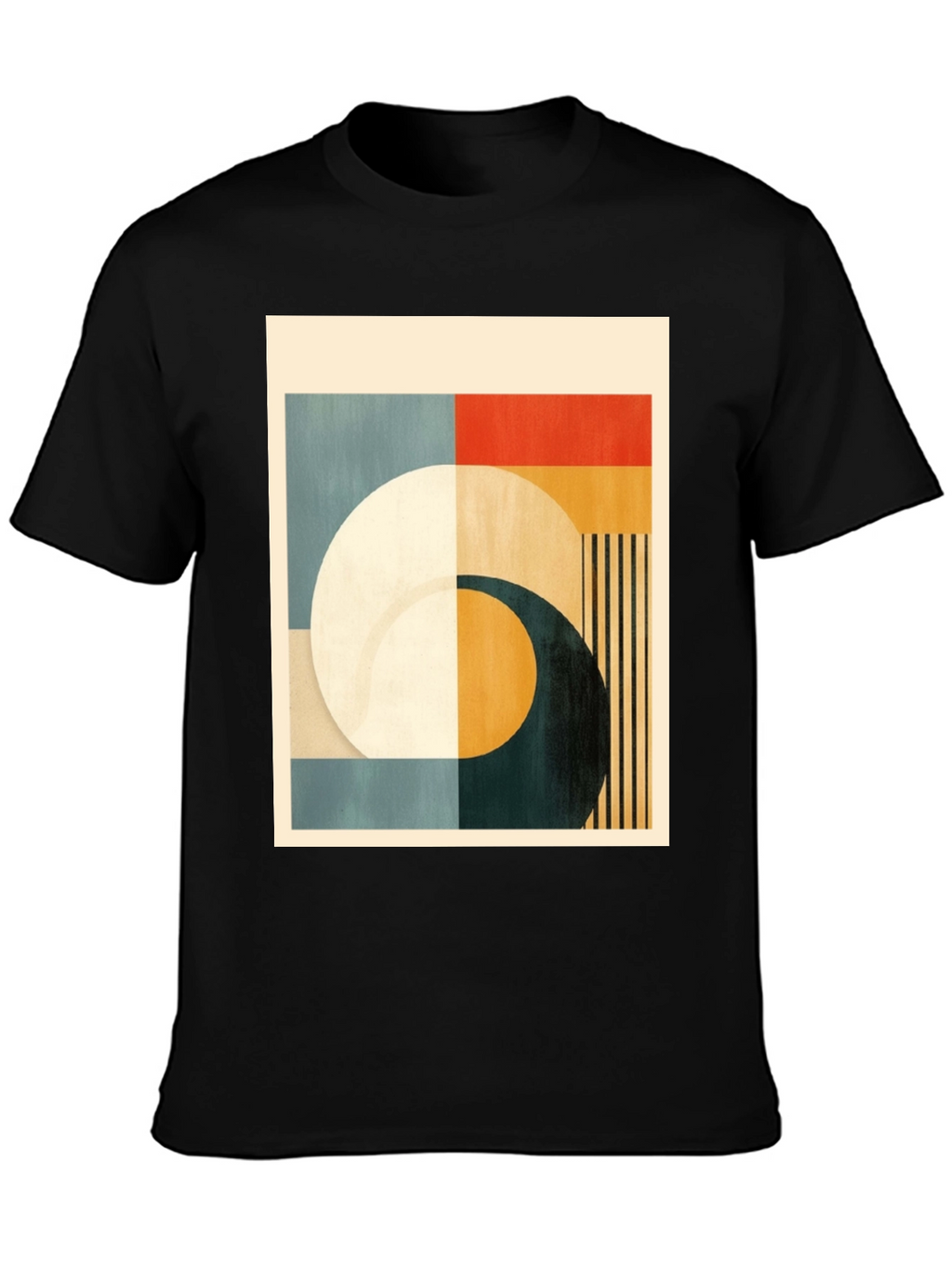Geometric Art Black T-Shirt