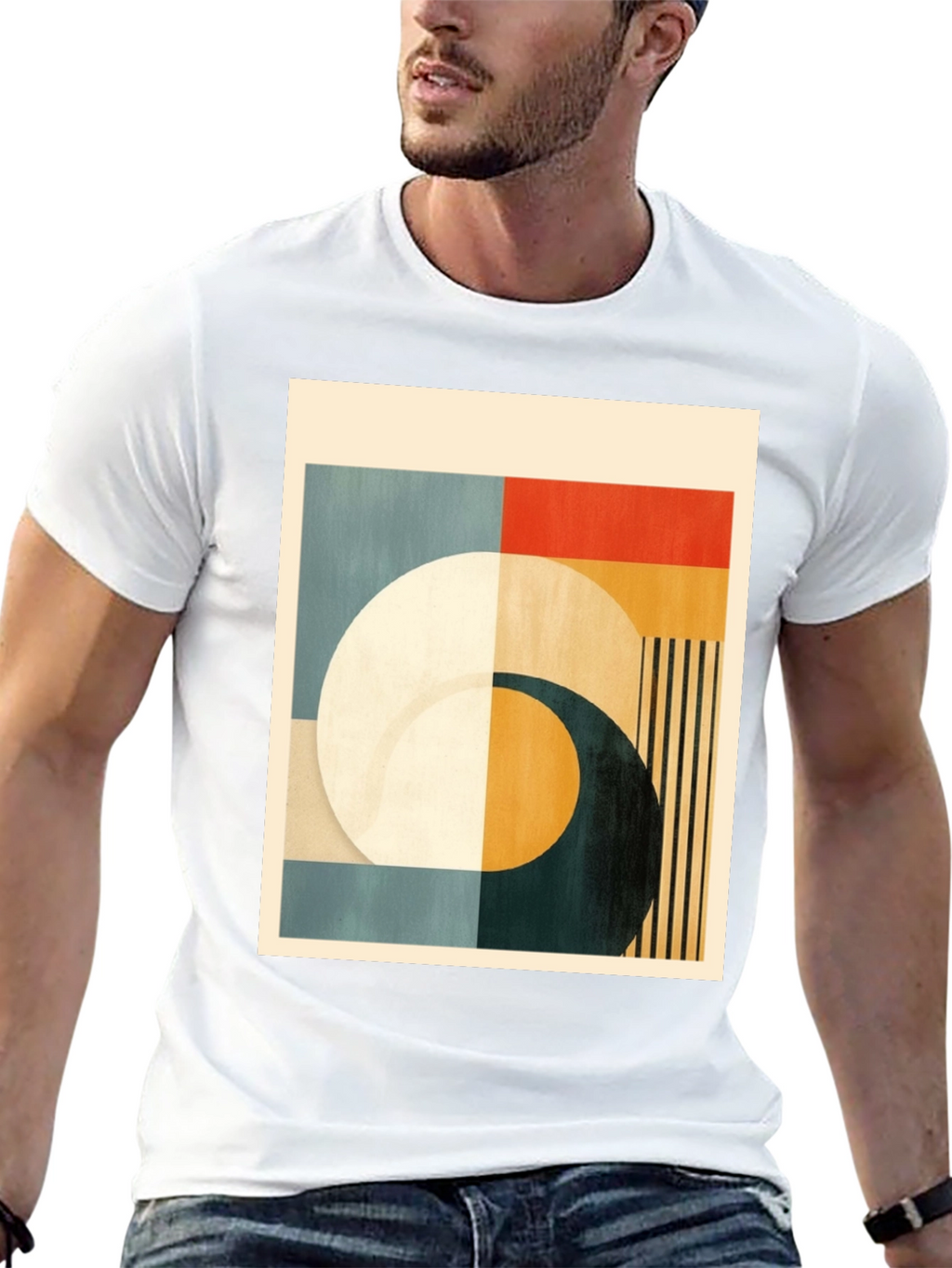 Geometric Art Black T-Shirt