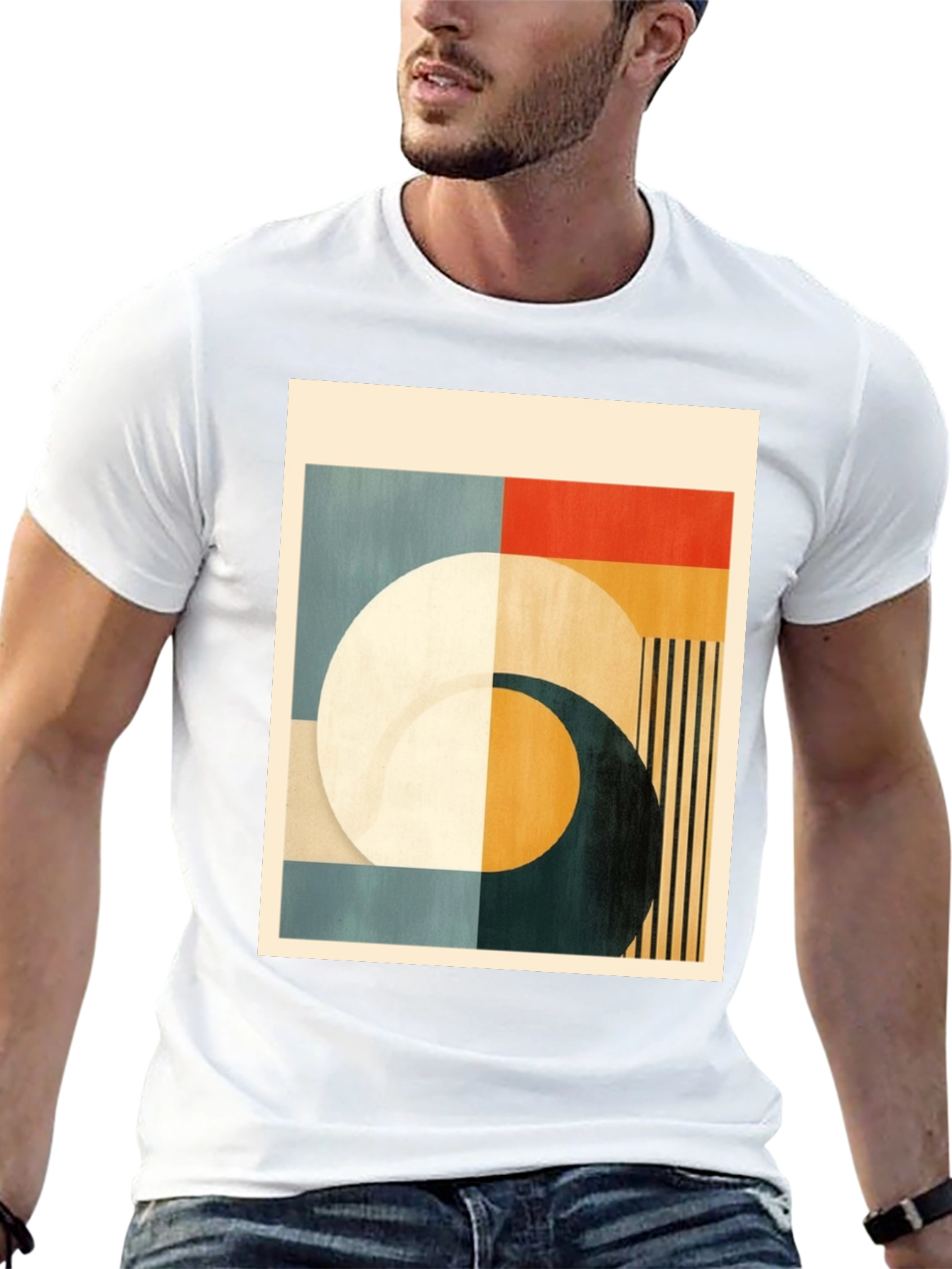Geometric Art Black T-Shirt