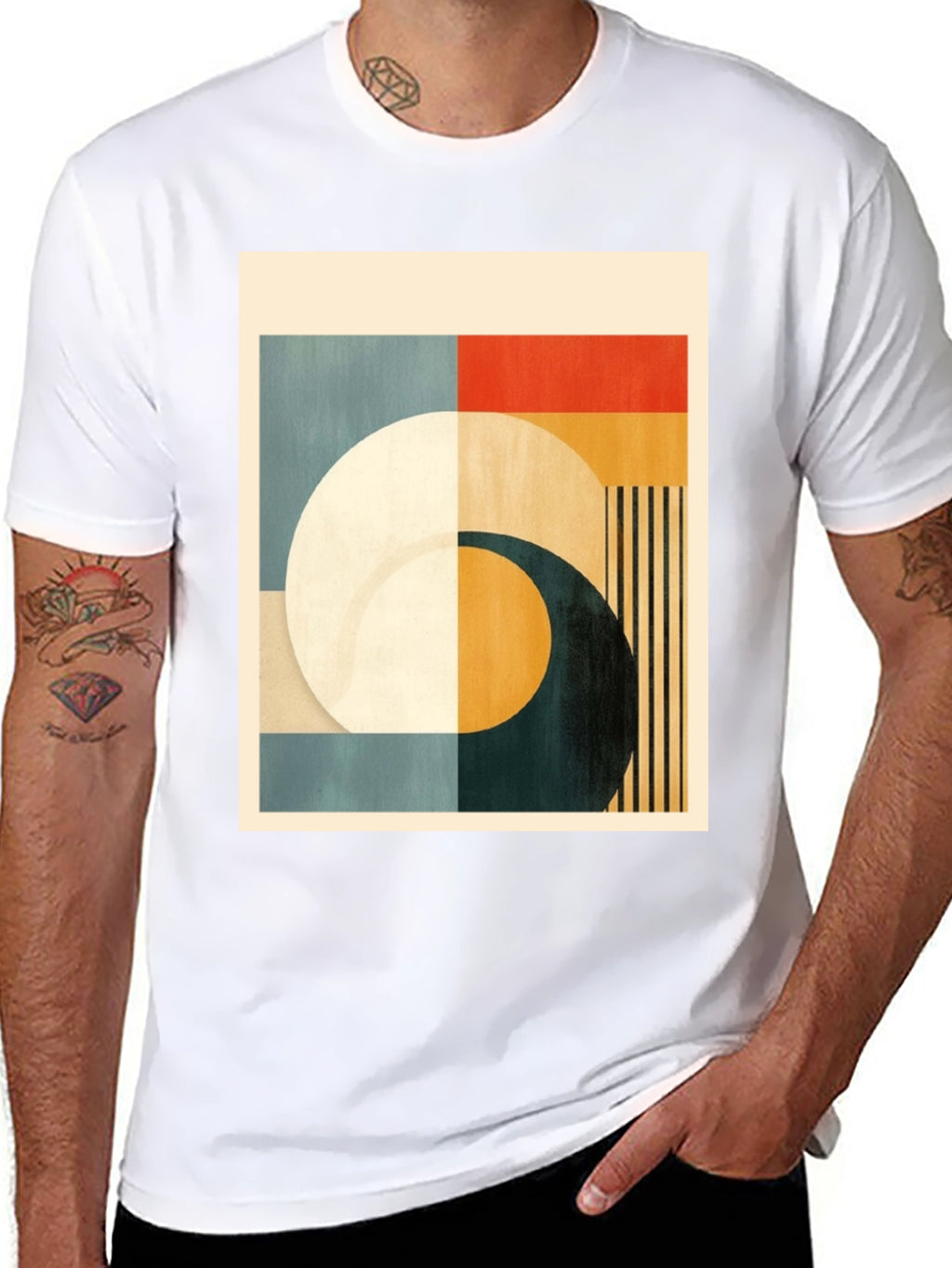 Geometric Art Black T-Shirt