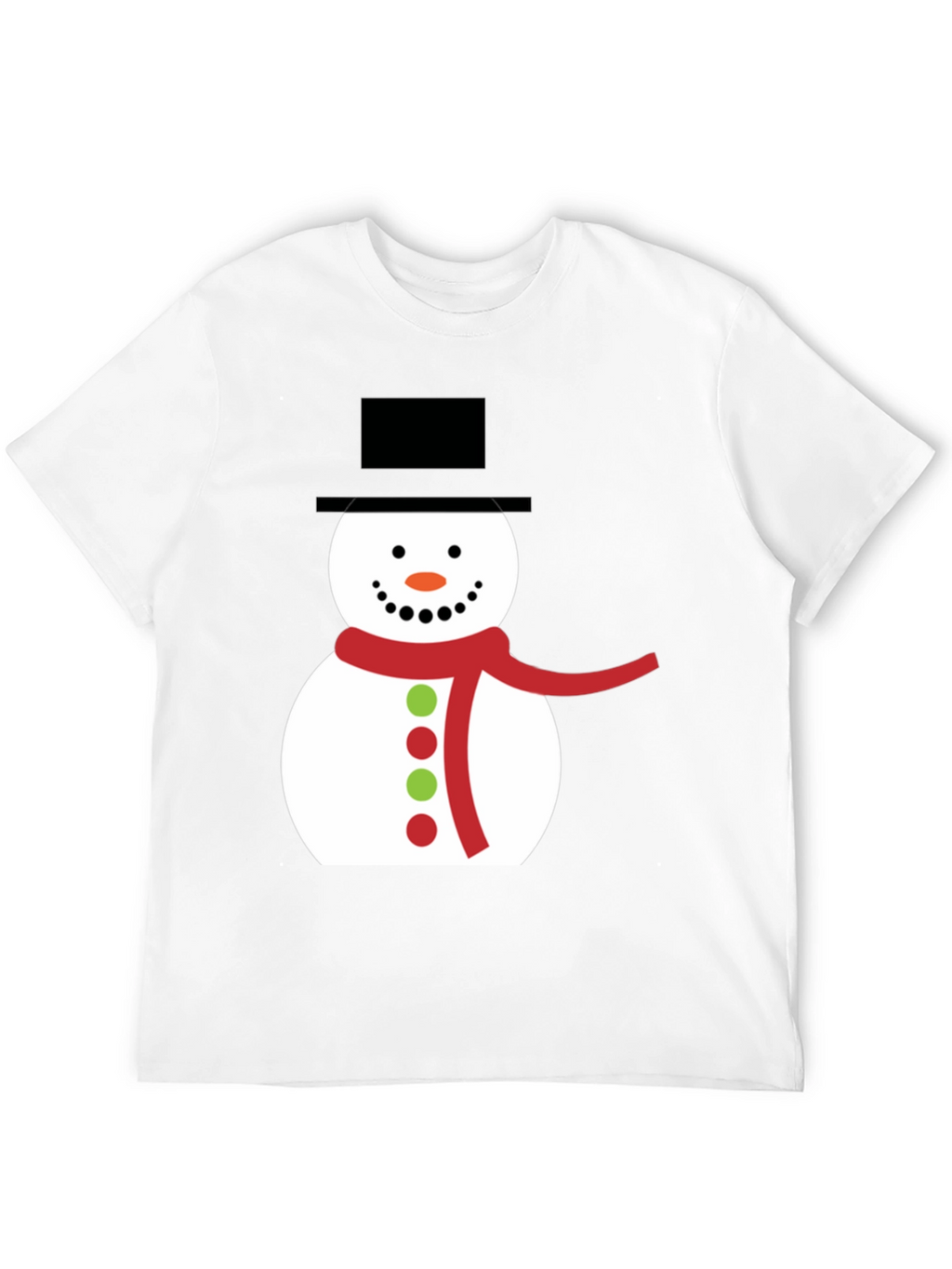 Festive Snowman Graphic Tee - Holiday Apparel